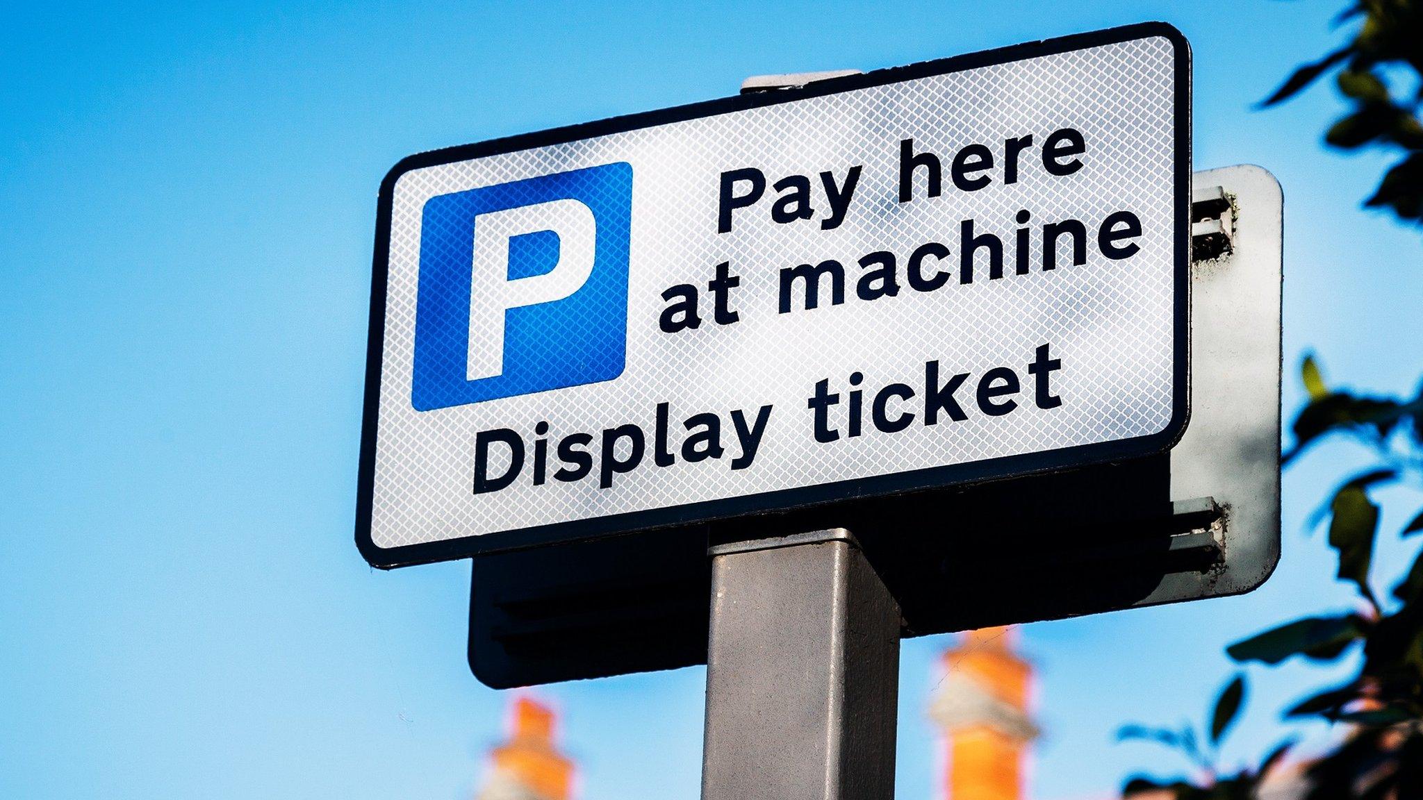 Car parking sign