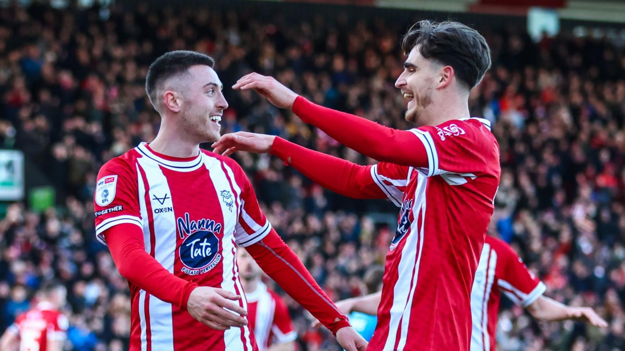 Lincoln players celebrating