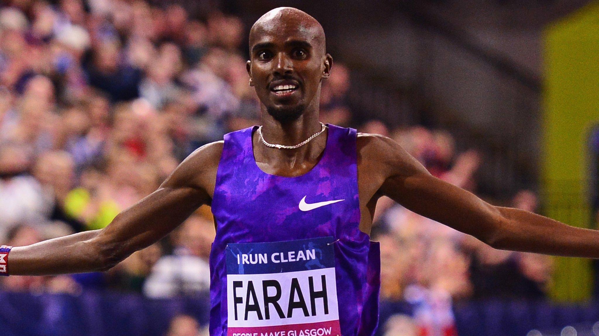 British distance champion Mo Farah