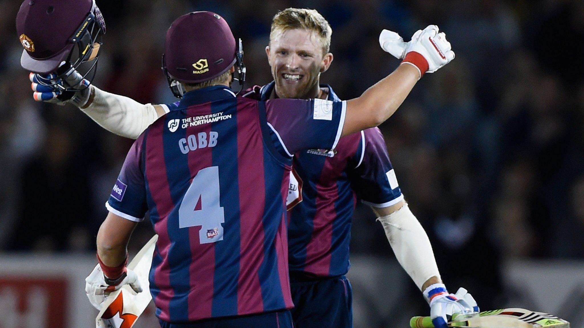 David Willey celebrates