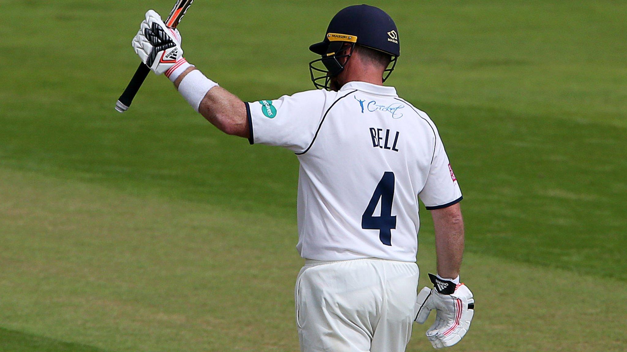 Ian Bell hit an important half-century for Warwickshire in his final game before retirement