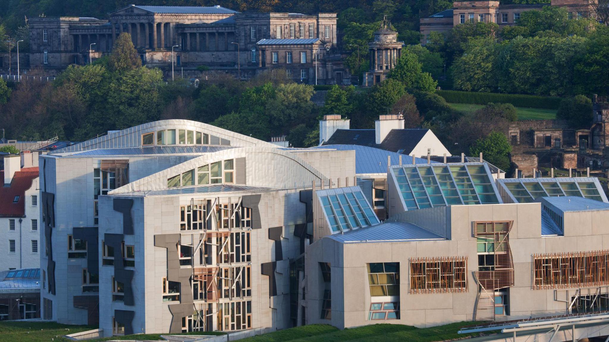 Scottish Parliament building in Edinburgh