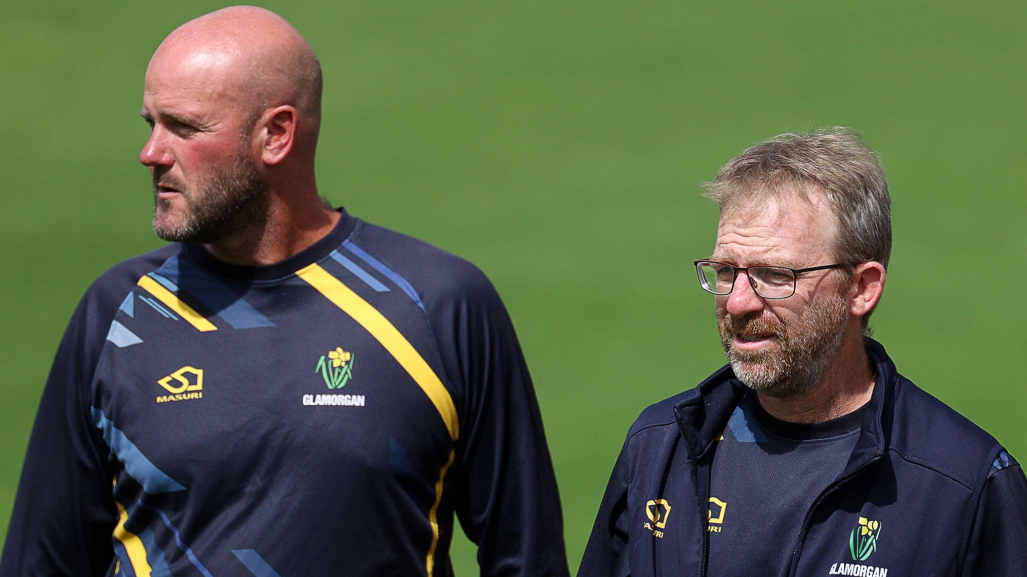 Glamorgan's One Day coach David Harrison (left) and Head Coach Richard Dawson.