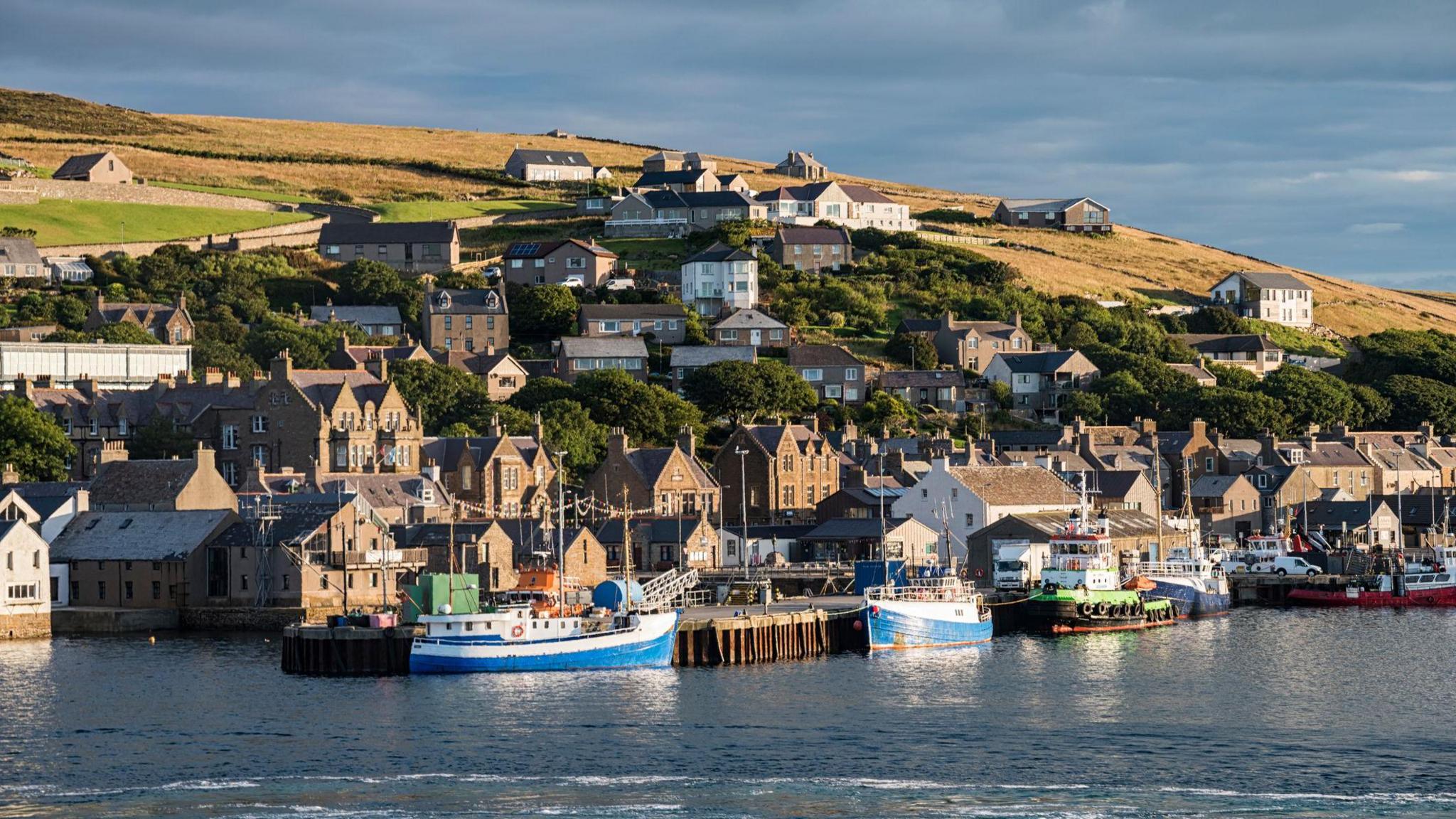 Stromness village in Orkney