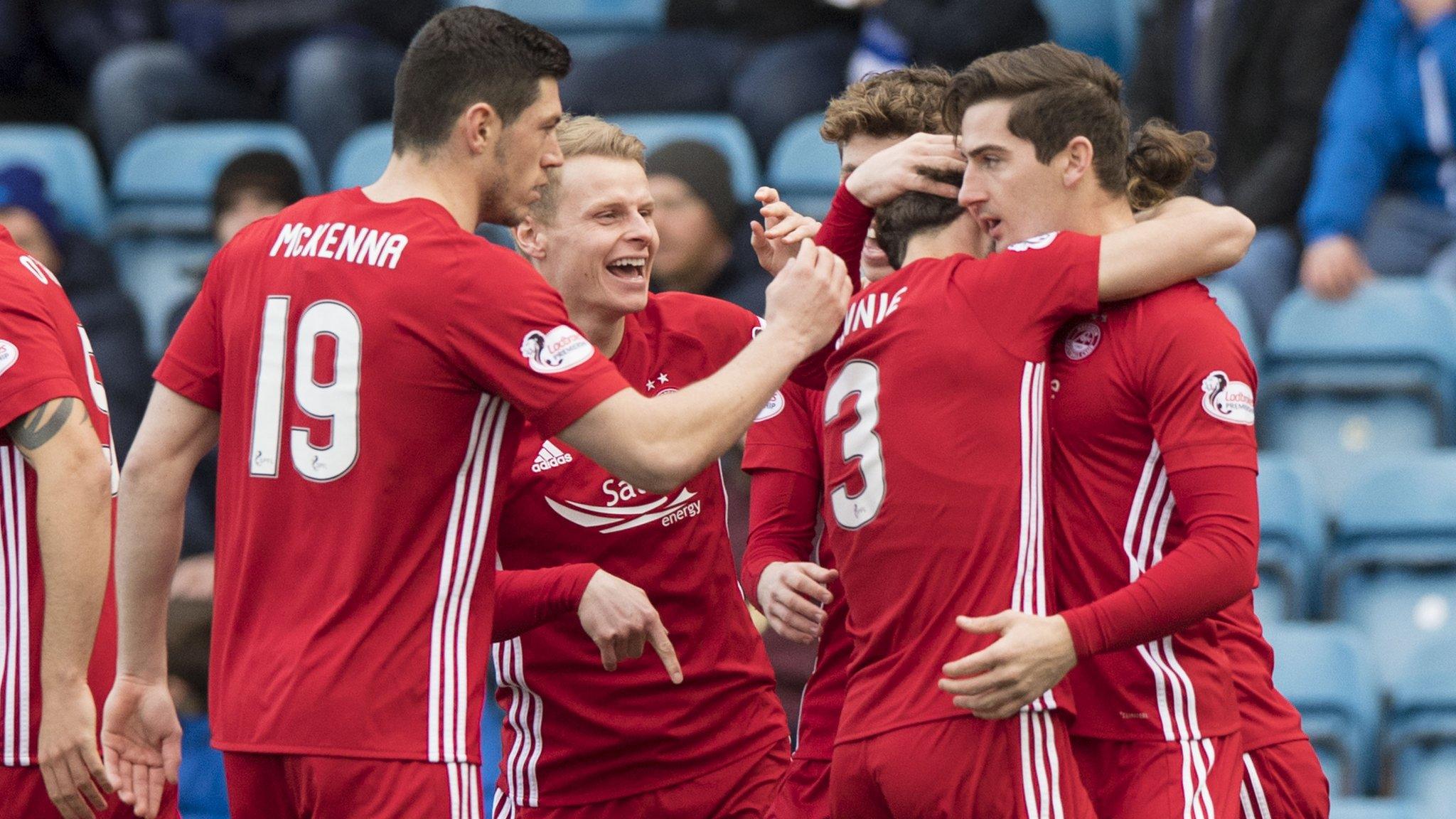 Aberdeen celebrate against Kilmarnock