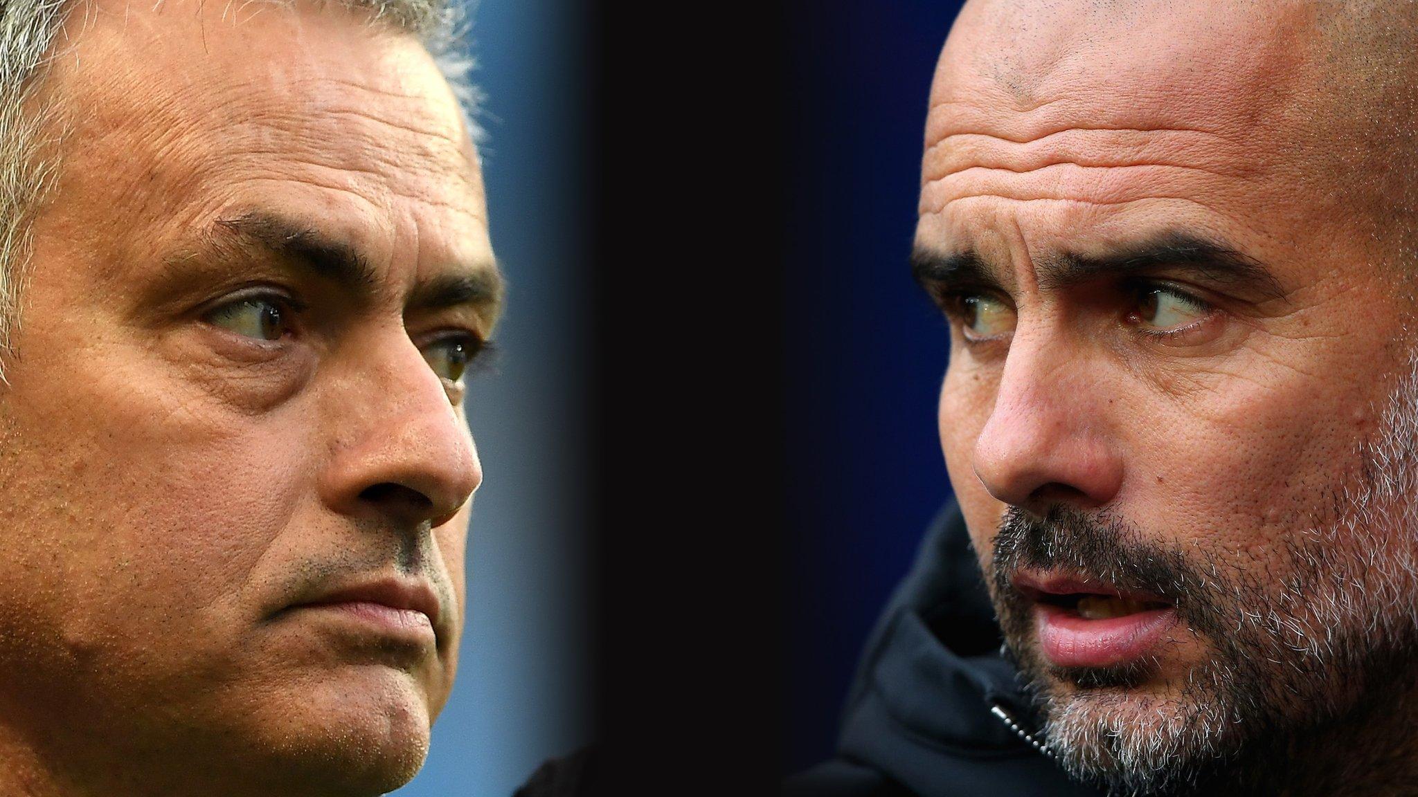 Pep Guardiola and Jose Mourinho