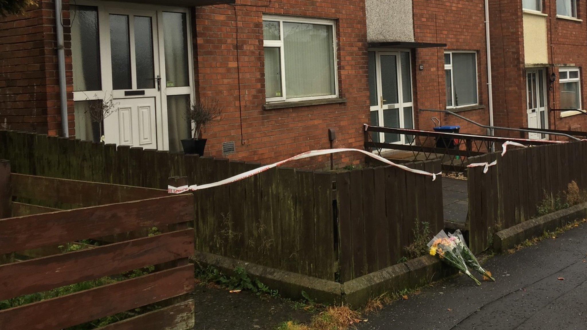 Flowers outside the house where the little boy lived