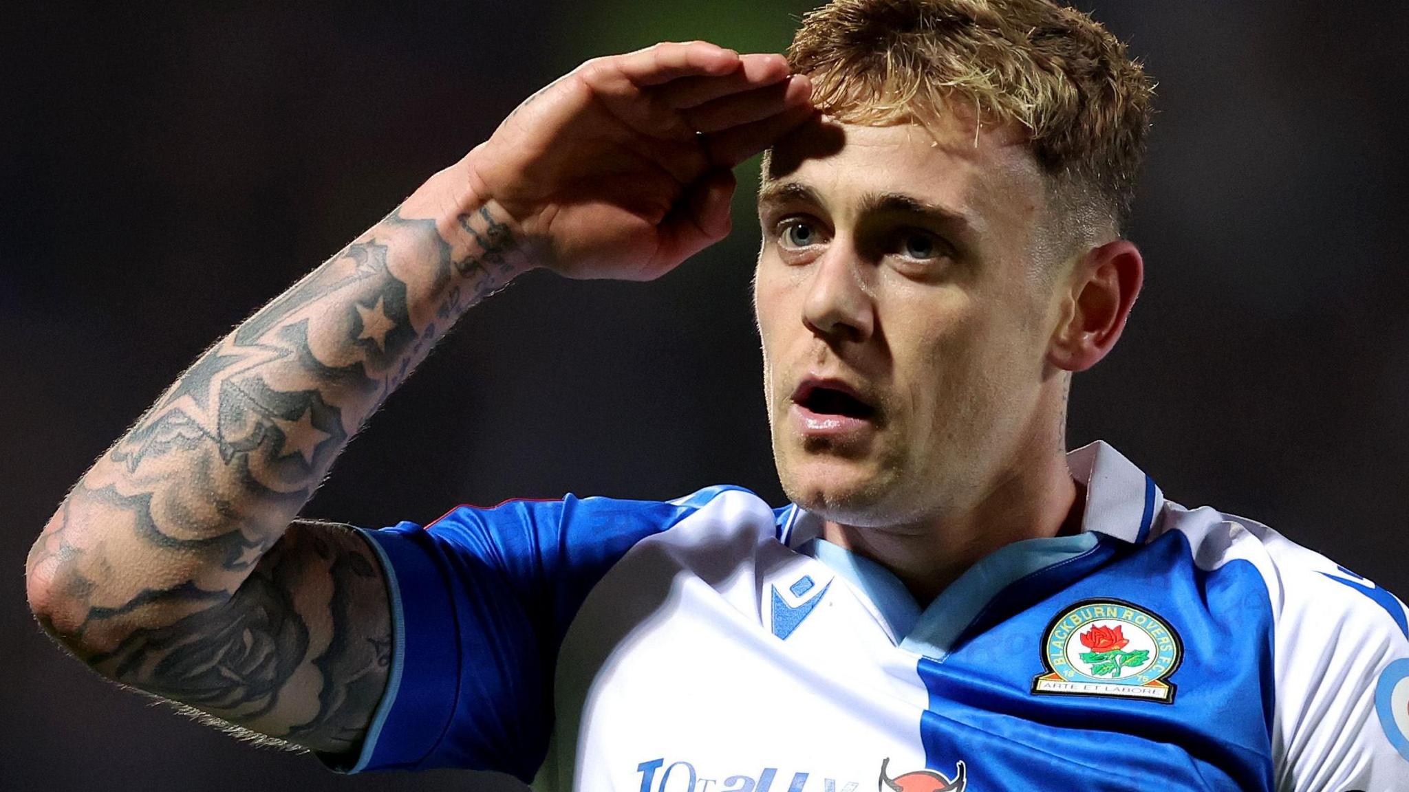 Sammie Szmodics in action for Blackburn Rovers