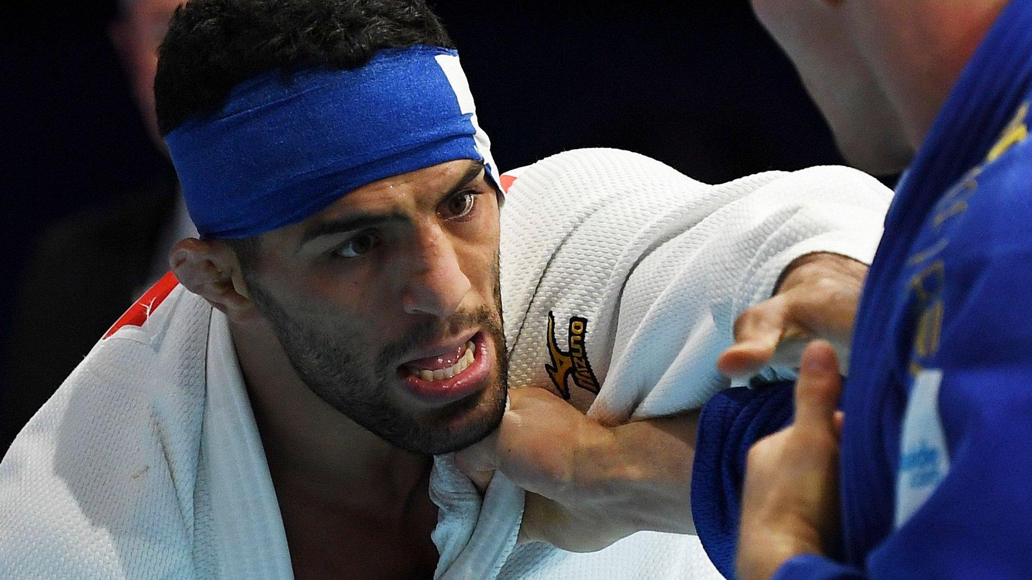 Saeid Mollaei representing Iran in the 2019 World Championships