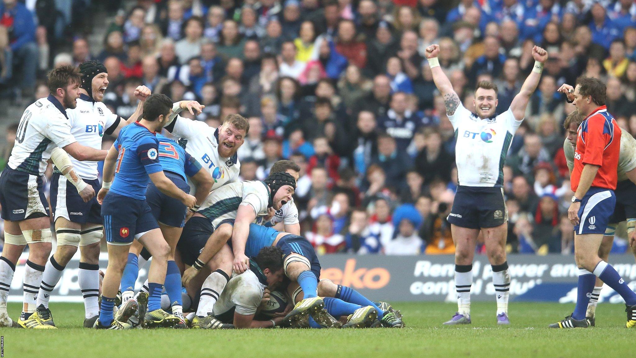 Scotland enjoyed a rare victory over France