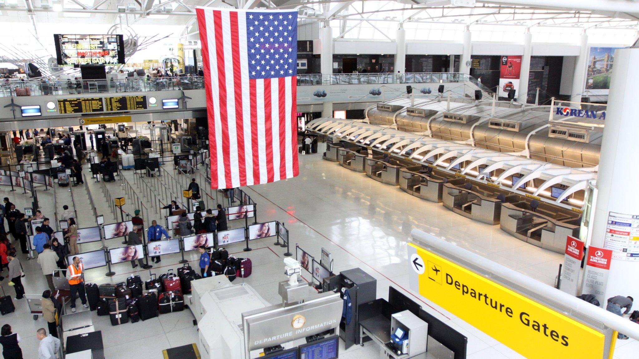 New York's John F. Kennedy International Airport resumes some service after being closed due to Hurricane Sandy on October 31, 2012