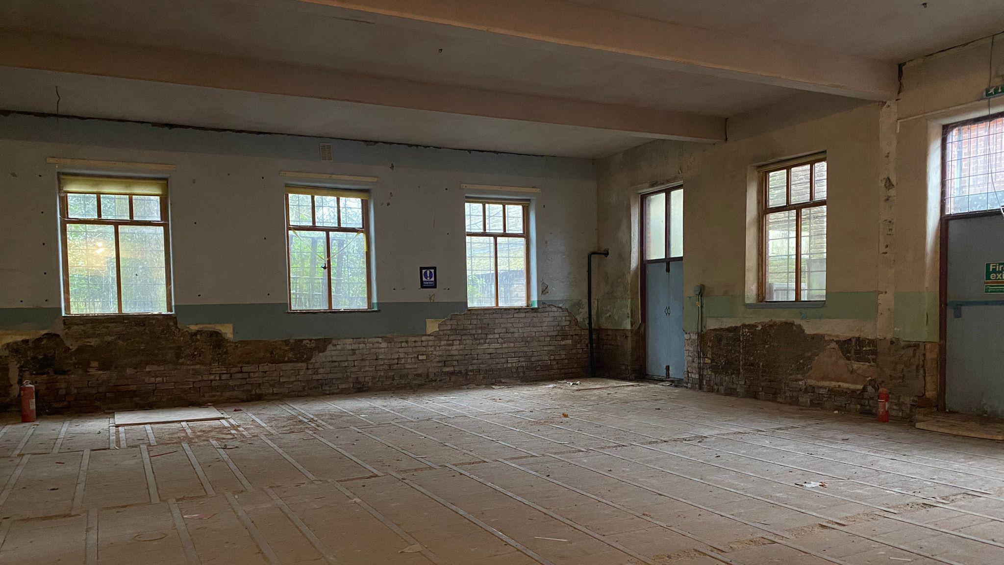 The ground floor of the Trades Club before restoration