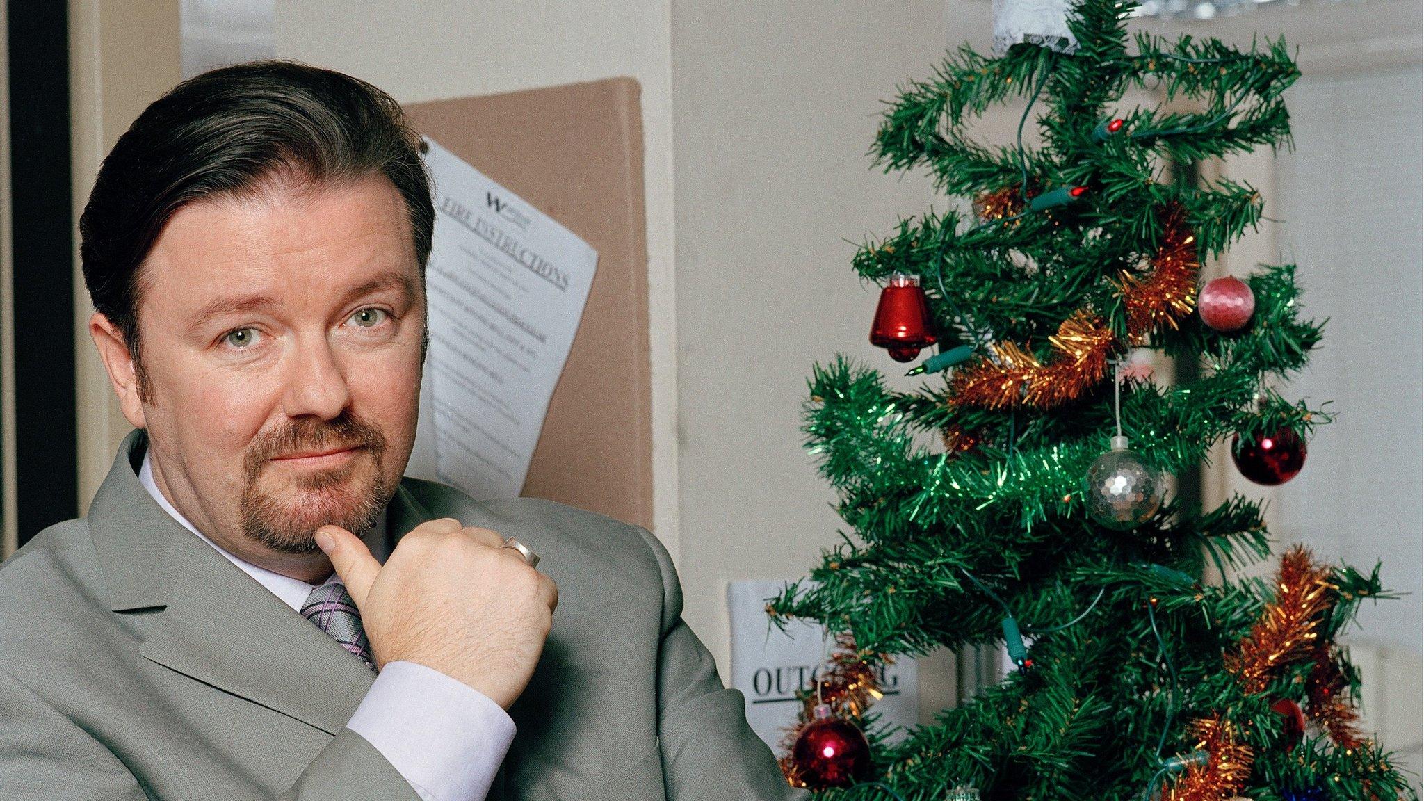 Ricky Gervais as David Brent in The Office