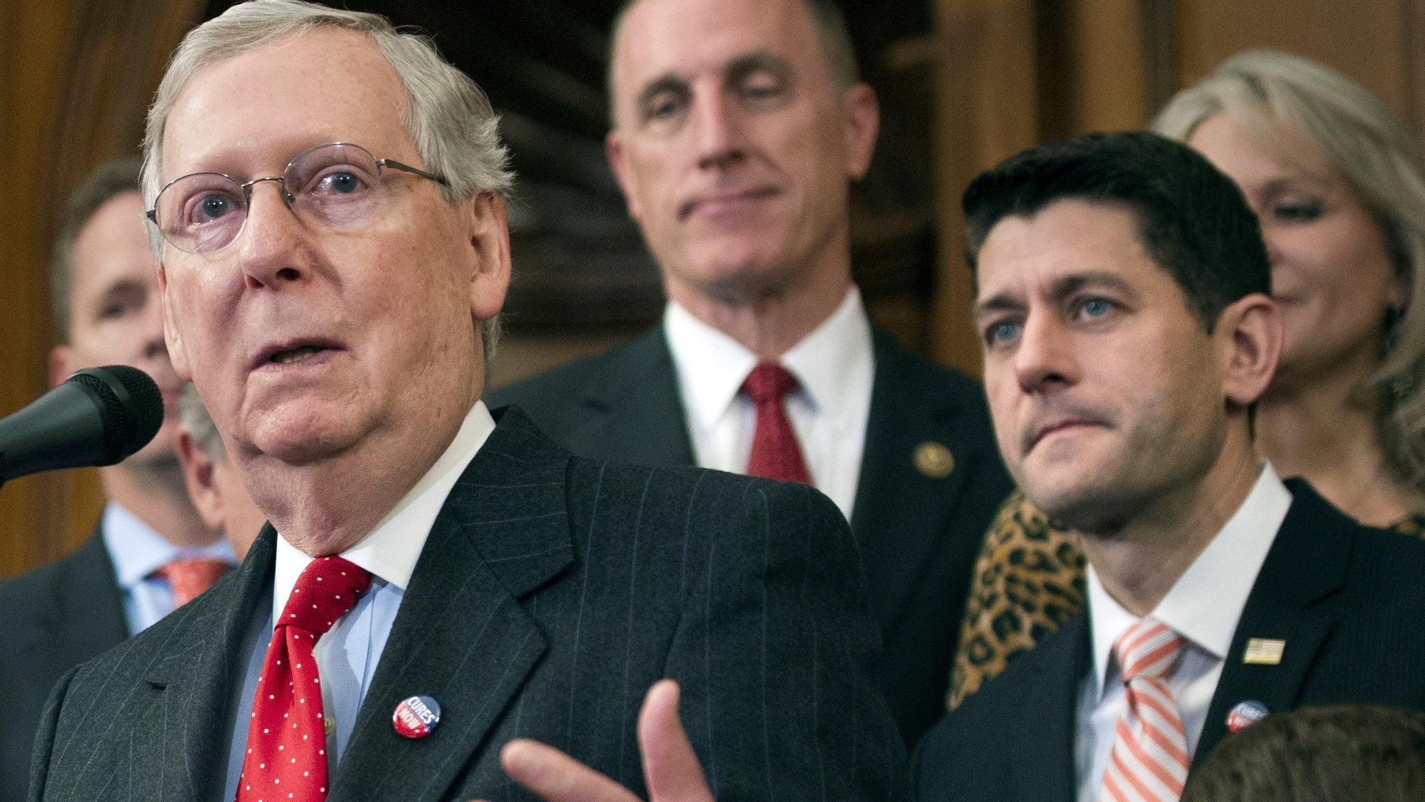 Mitch McConnell and Paul Ryan - 8 December