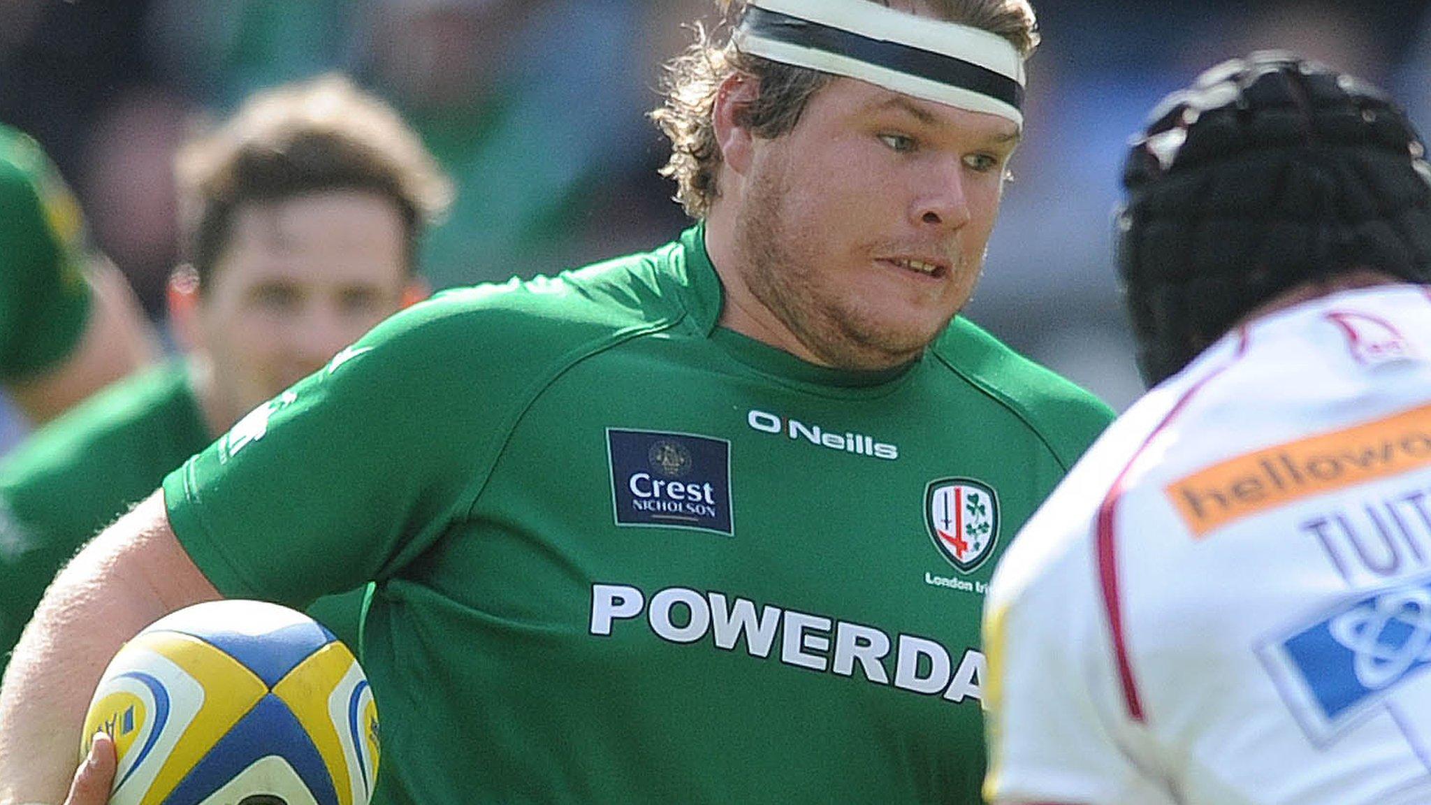 London Irish prop Richard Palframan