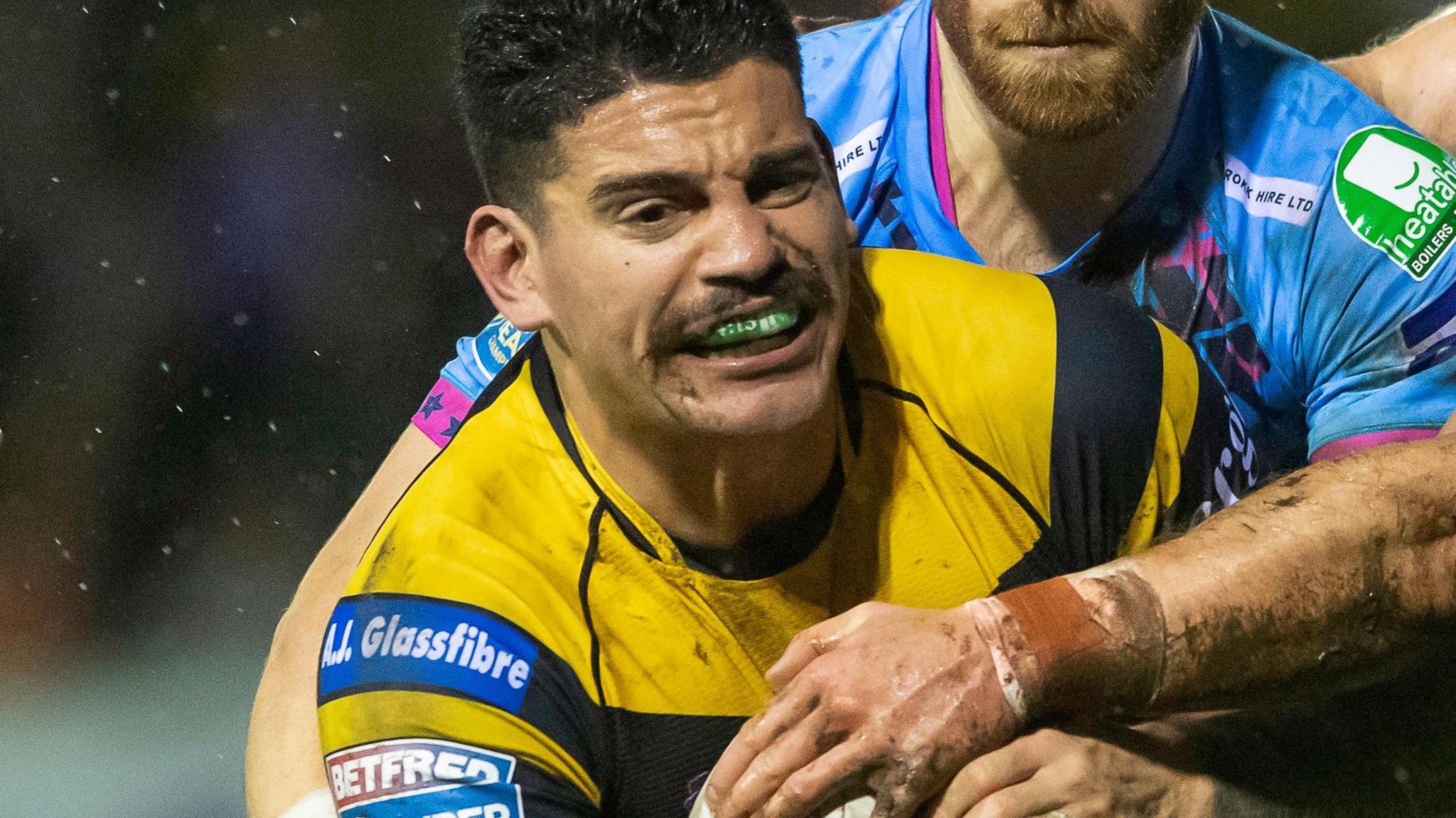 Charbel Tasipale in action for Castleford Tigers