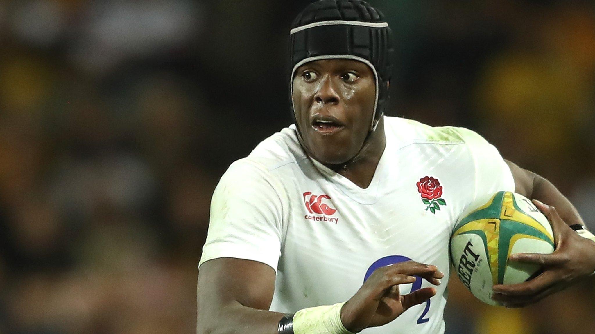 Maro Itoje in action for England