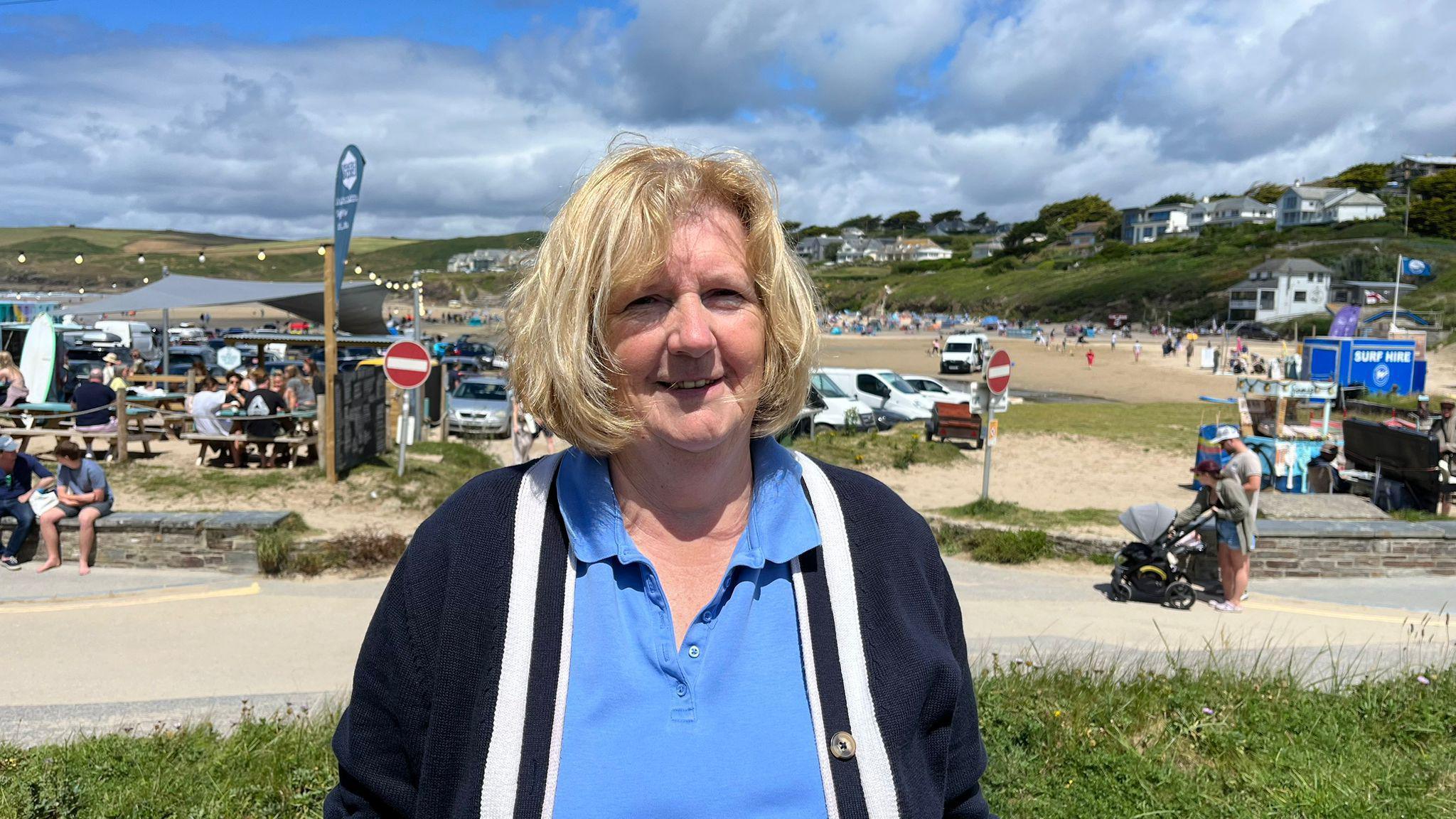 Carol Mould in Polzeath