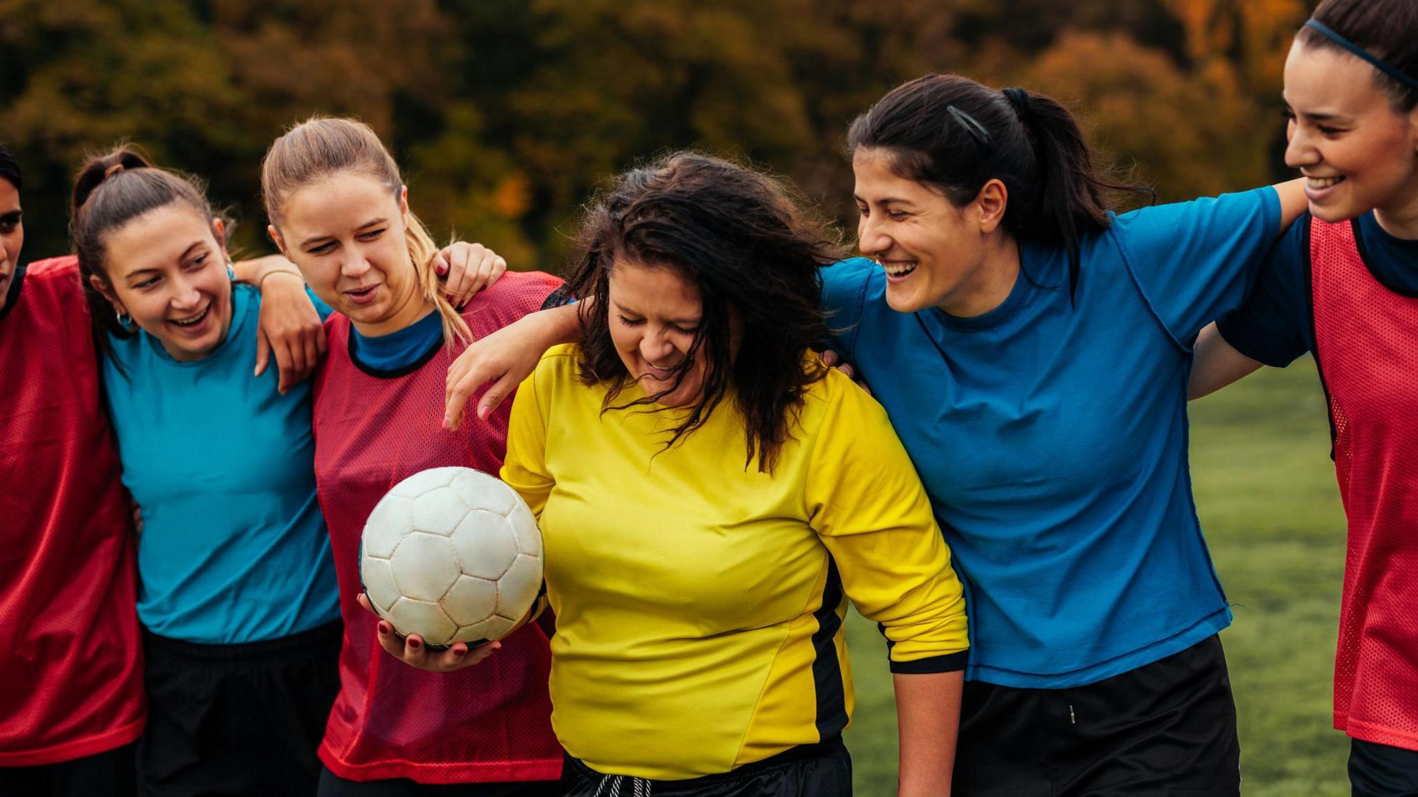 Women playing football