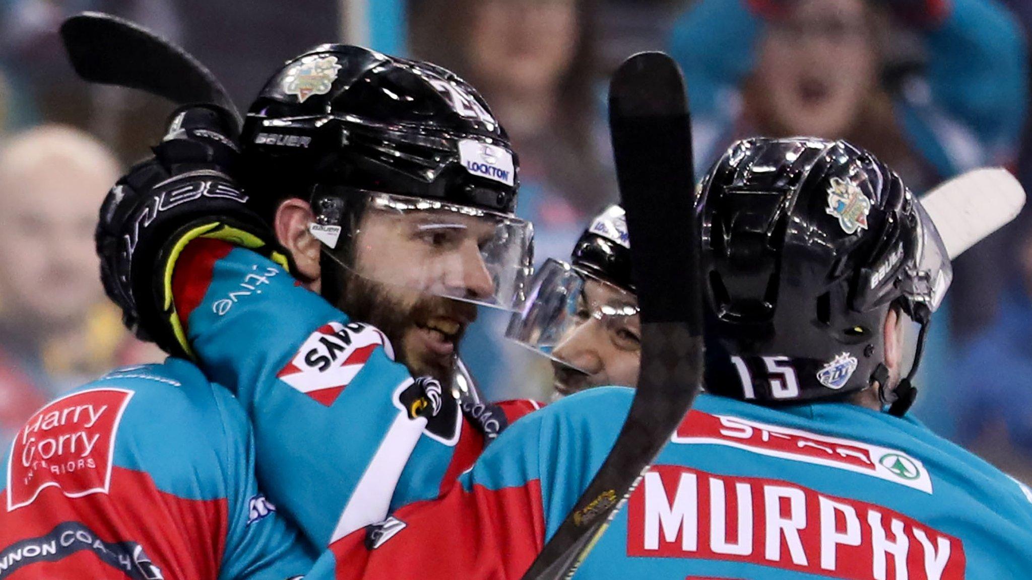 Belfast celebrated a 6-3 final triumph over runaway Elite League leaders Cardiff Devils