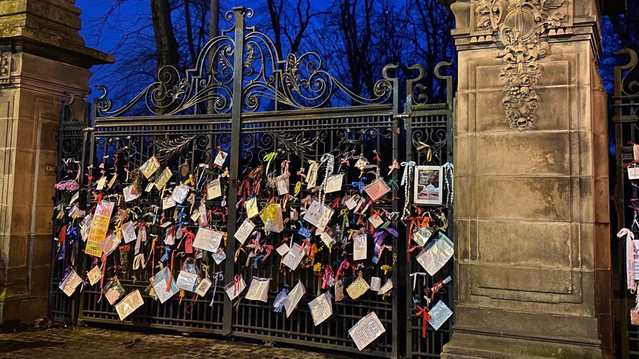 Tributes to Sarah Everard in Glasgow