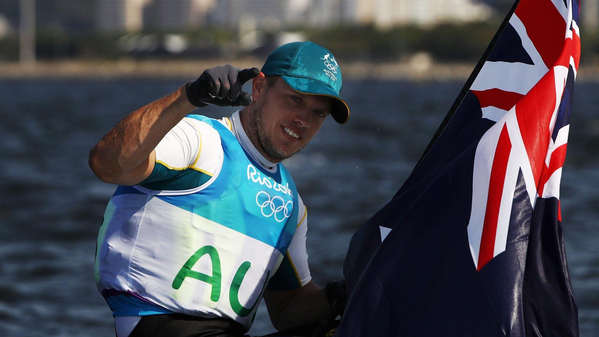 Gold medal winner Tom Burton