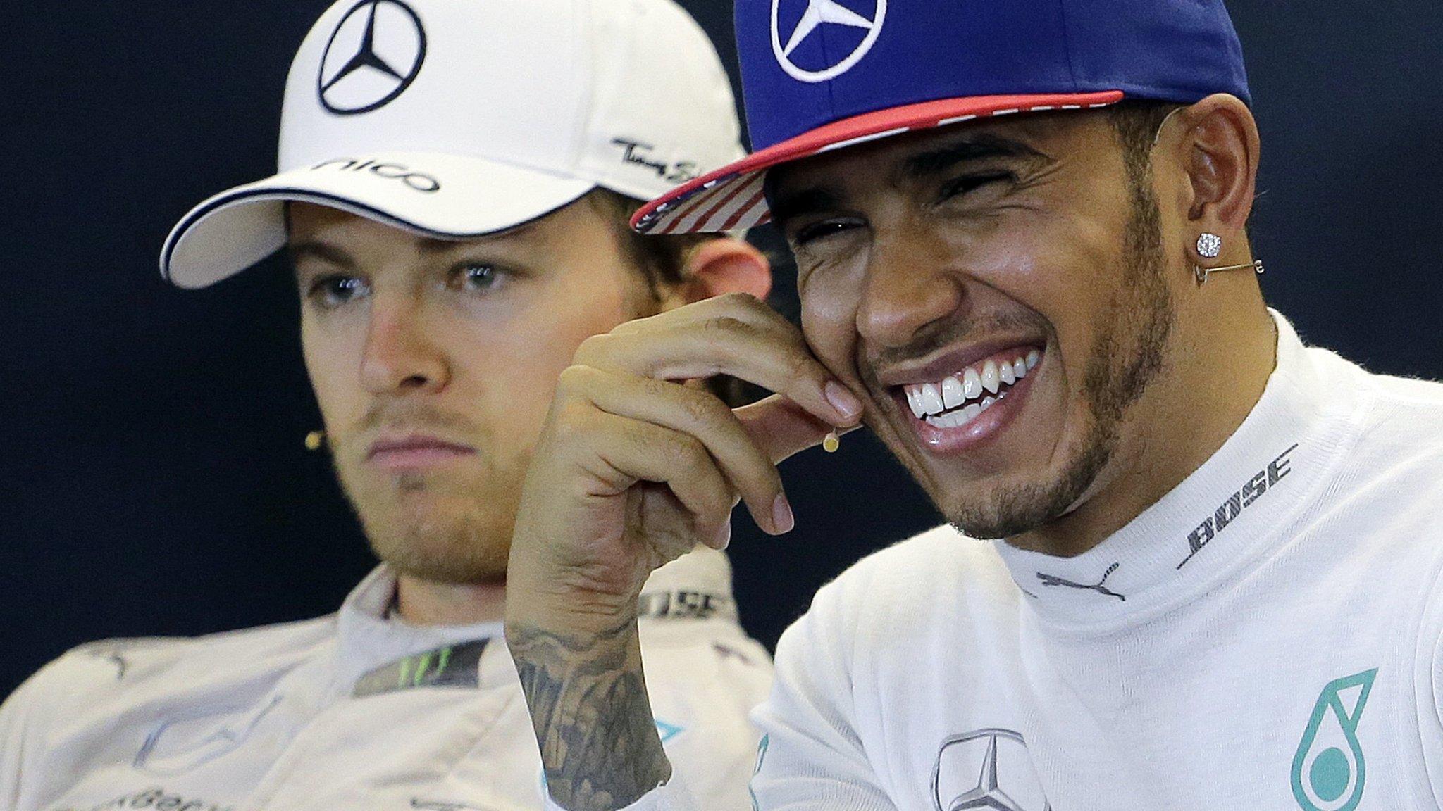 Nico Rosberg and Lewis Hamilton