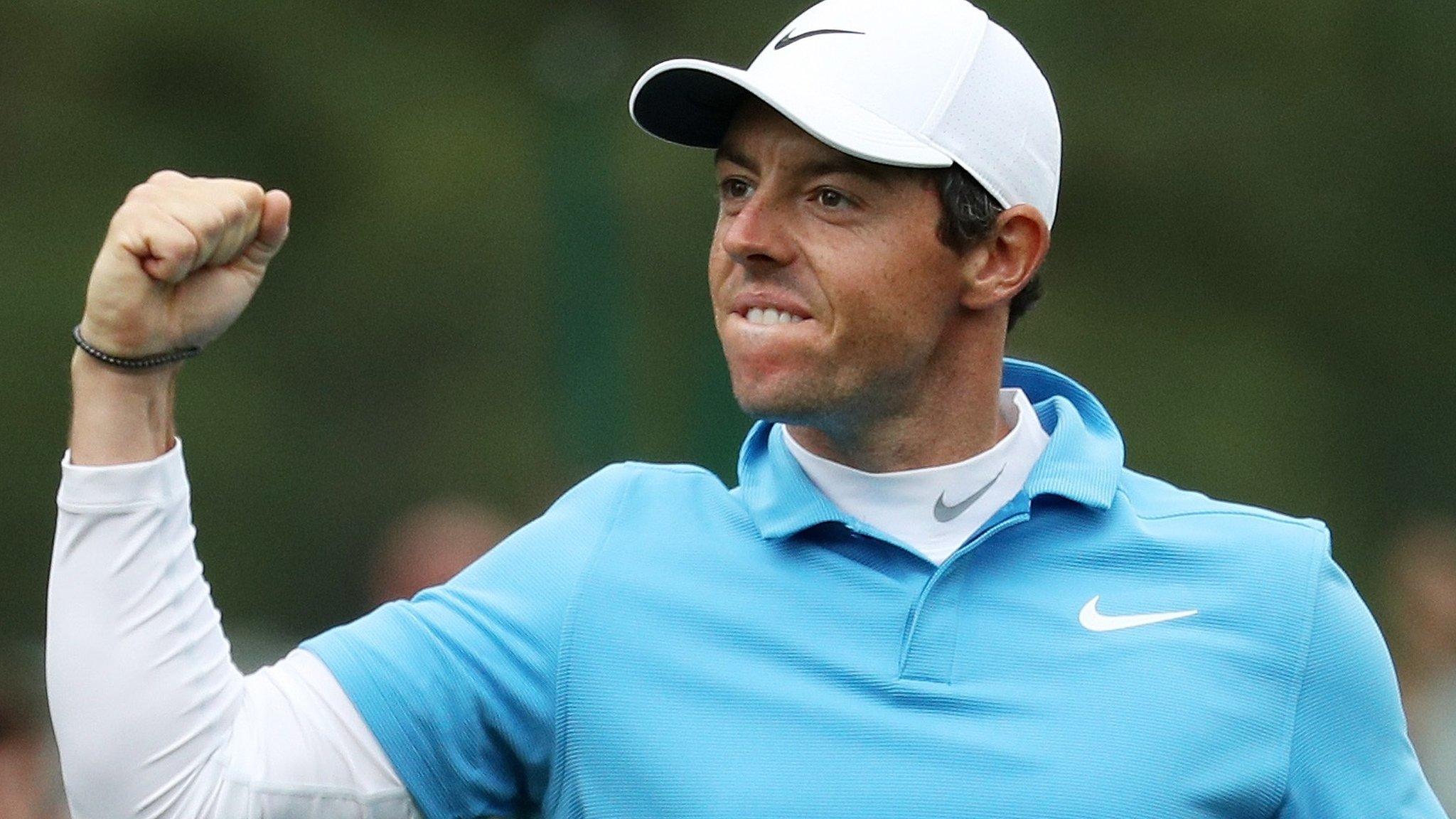 Rory McIlroy on day three at Augusta