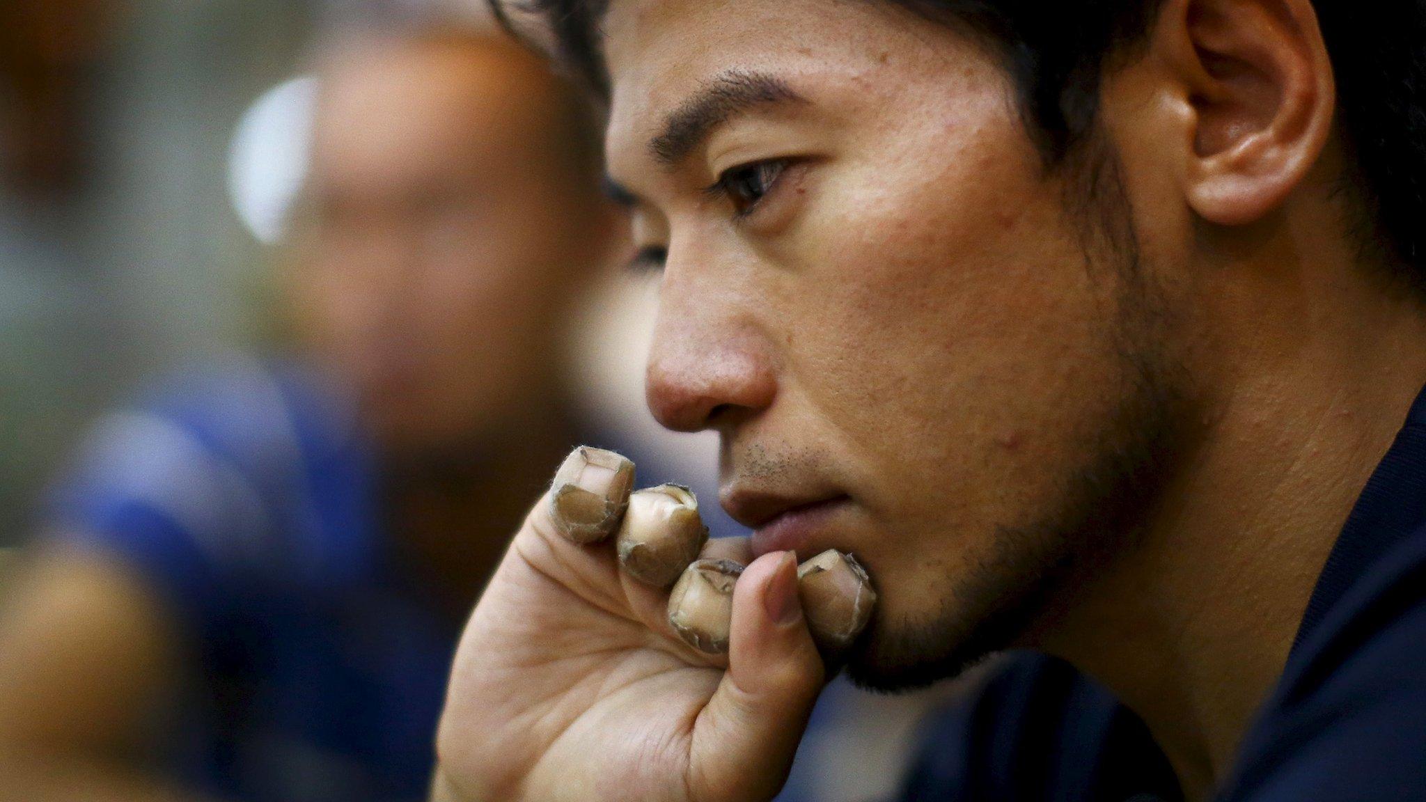 Nobukazu Kuriki speaks during an interview in Kathmandu on 22 August 2015