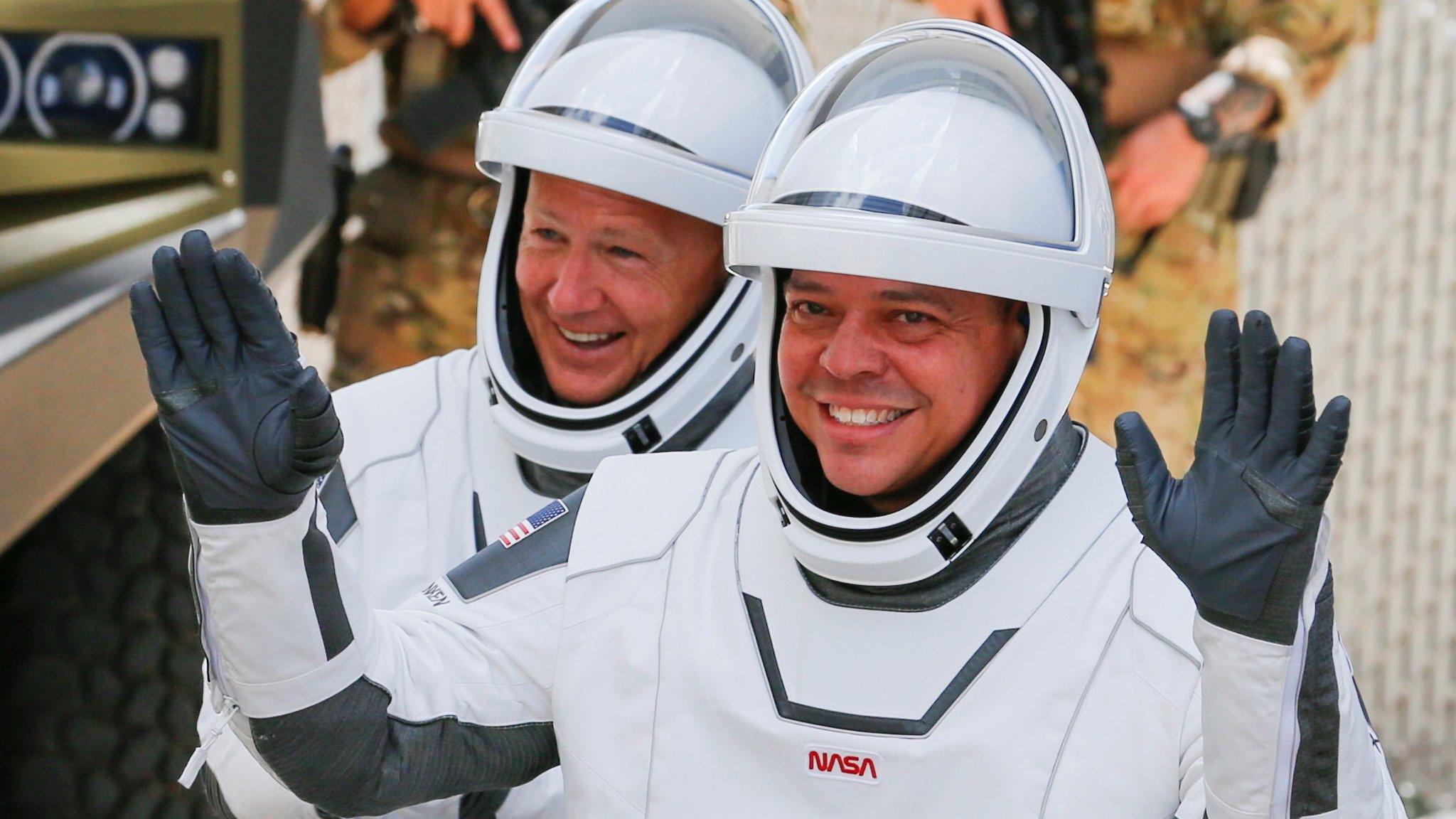 NASA astronauts Douglas Hurley and Robert Behnken