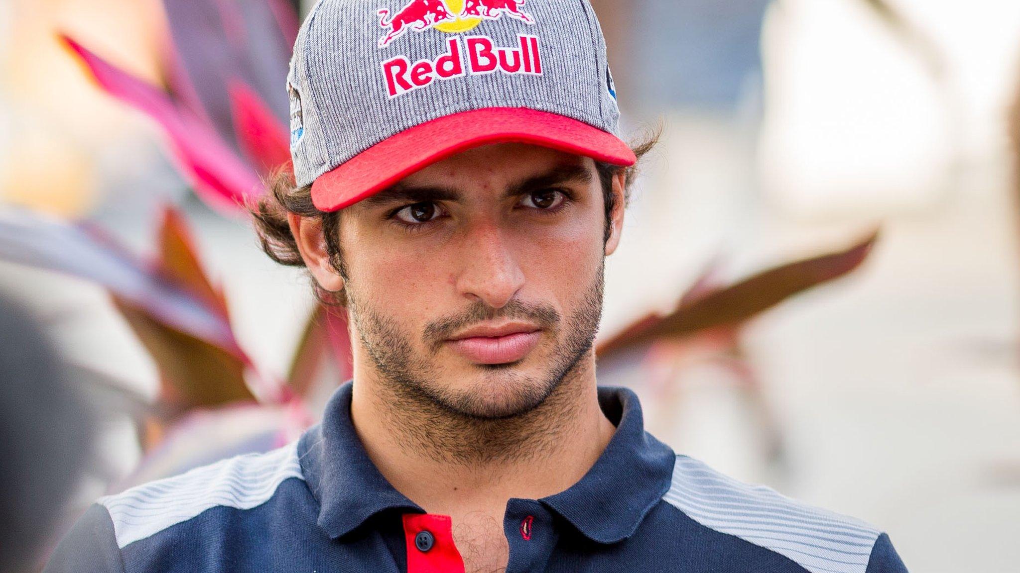 Carlos Sainz in action at the Italian GP