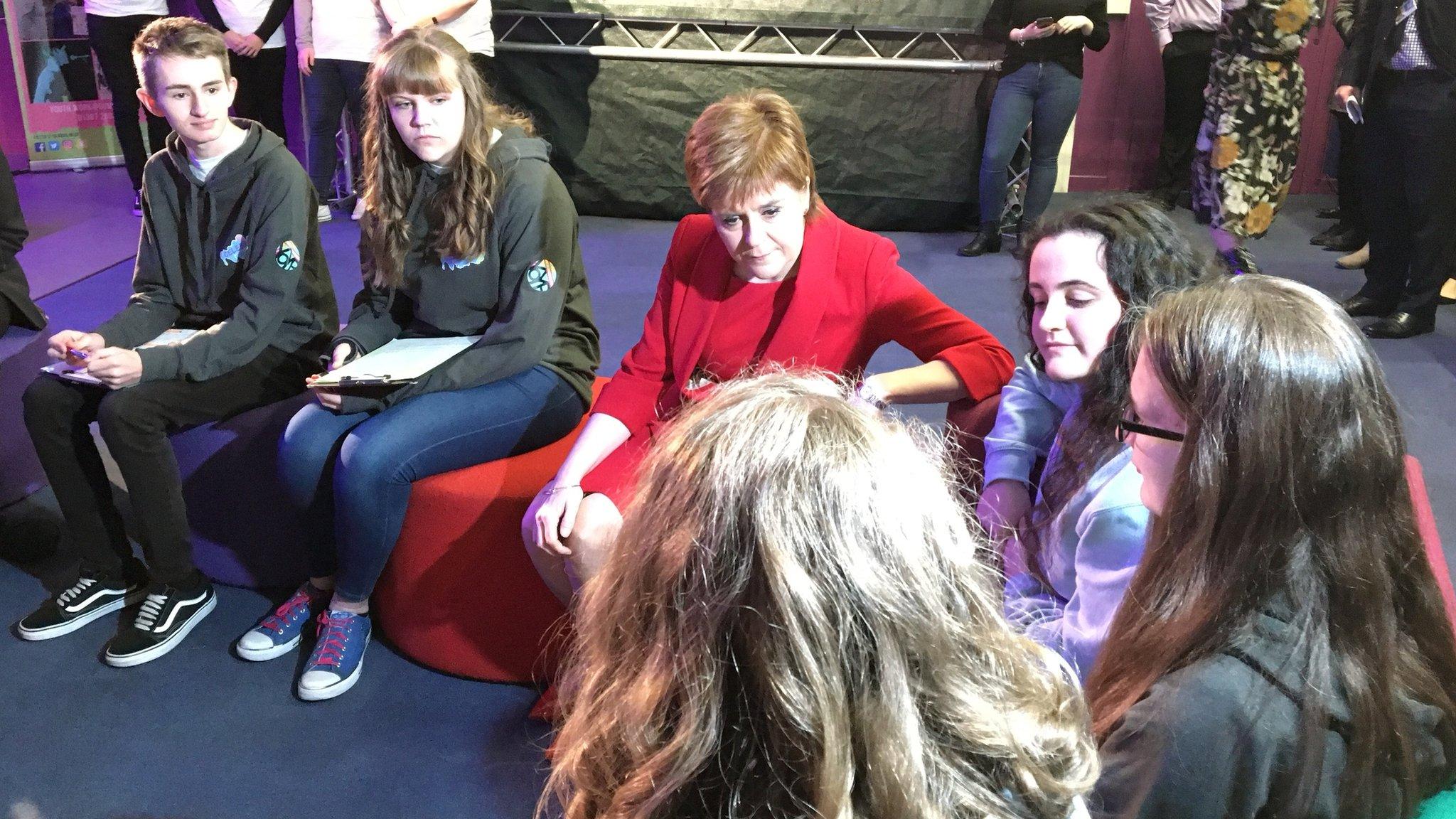 Nicola Sturgeon at launch