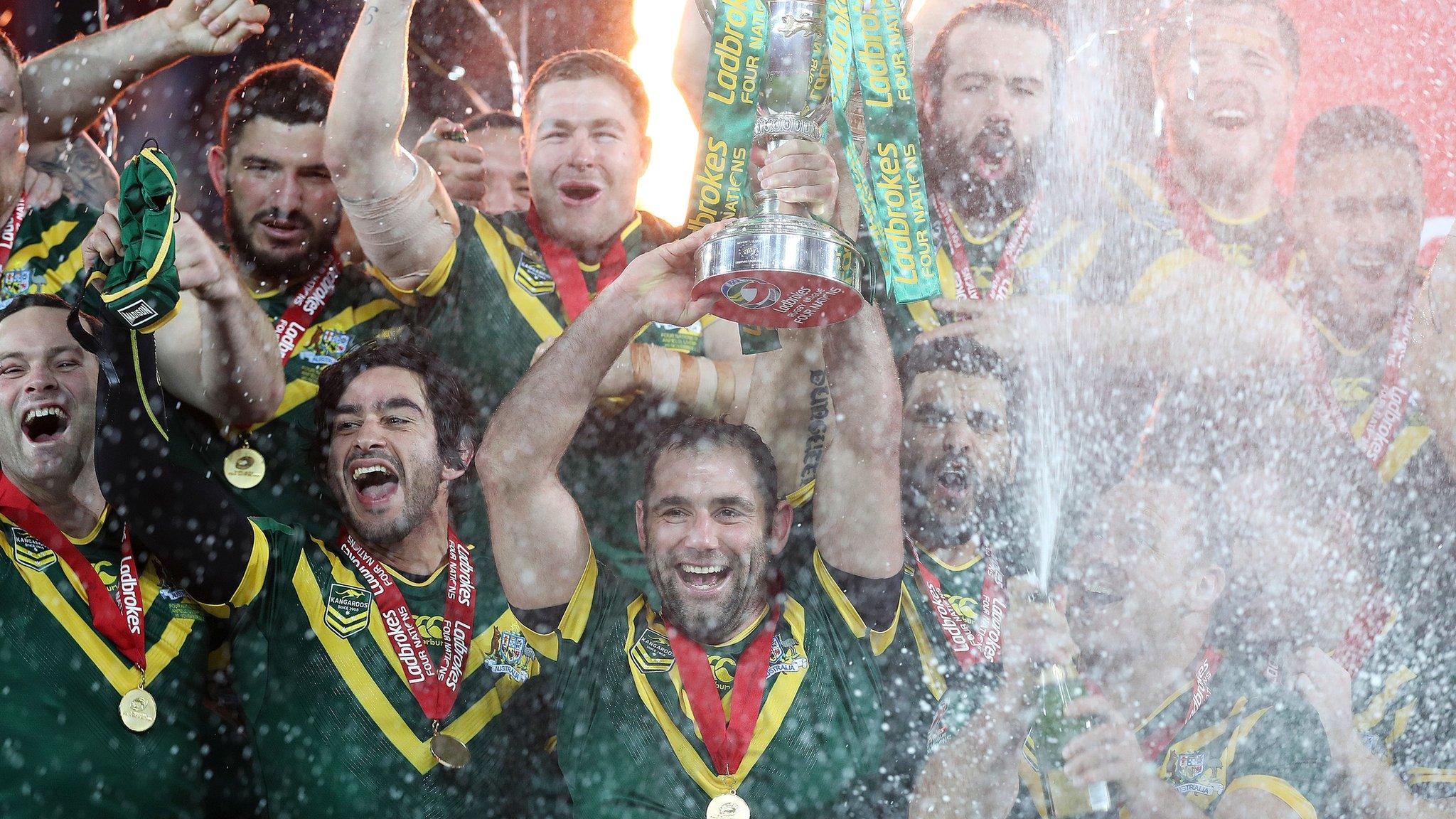 Australia lift the Four Nations trophy