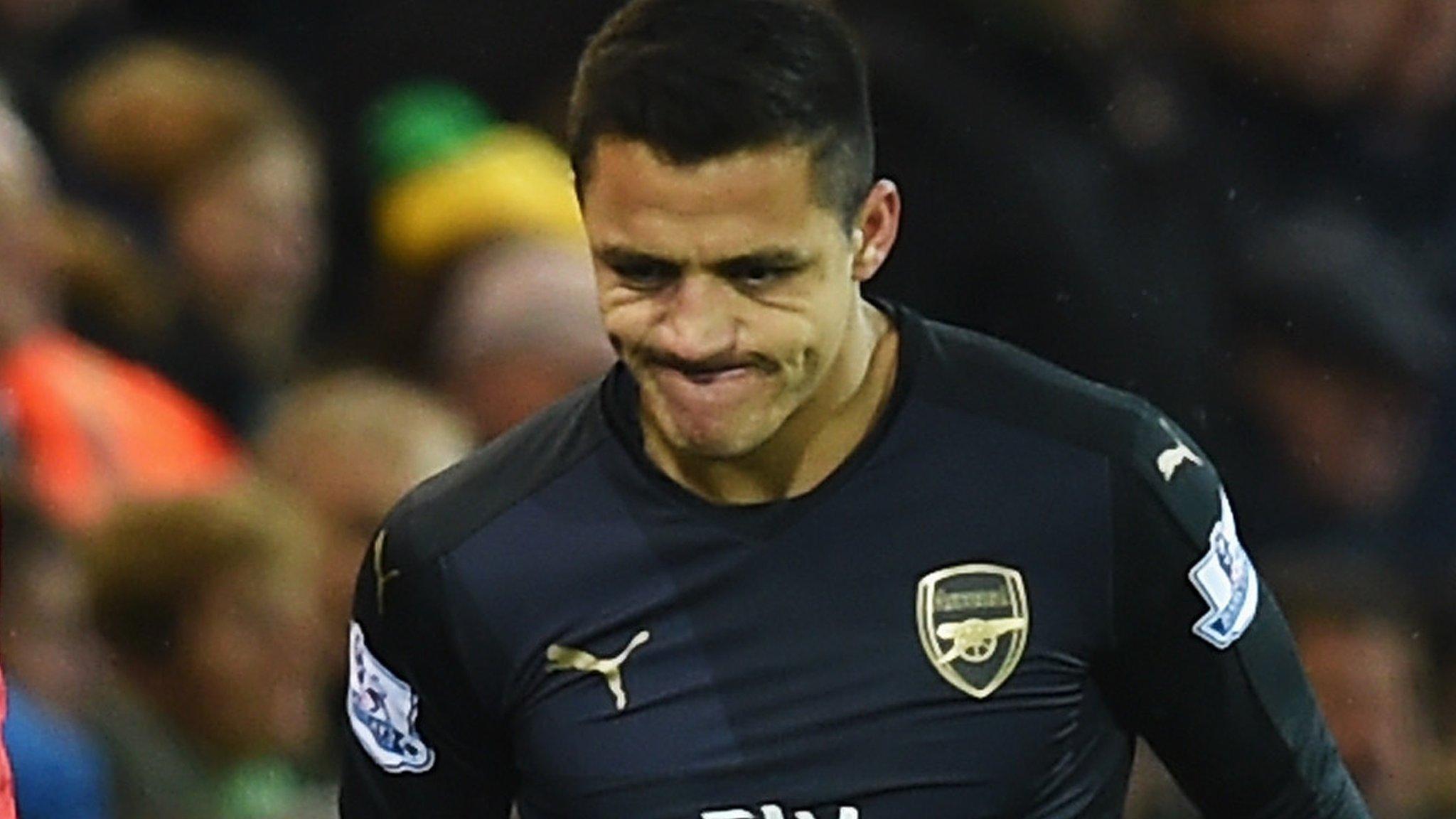 Alexis Sanchez comes off injured as Arsenal draw at Norwich