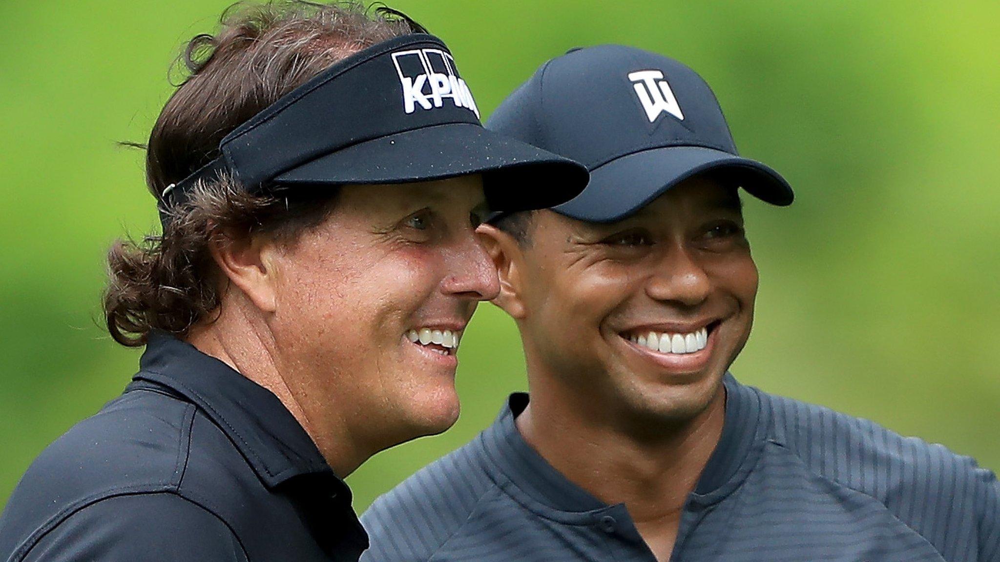 Tiger Woods and Phil Mickelson