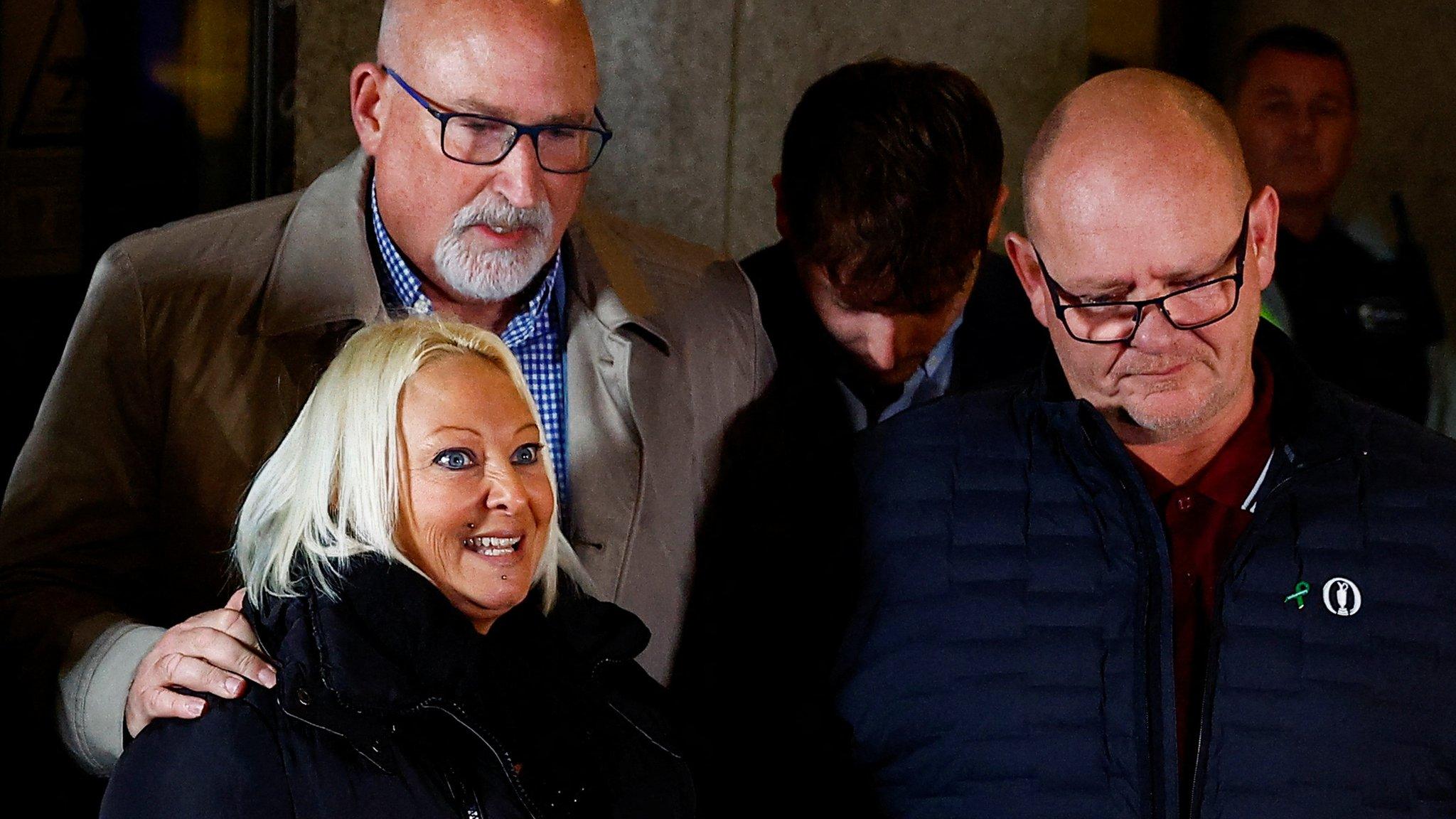 Dunn family outside court after sentencing