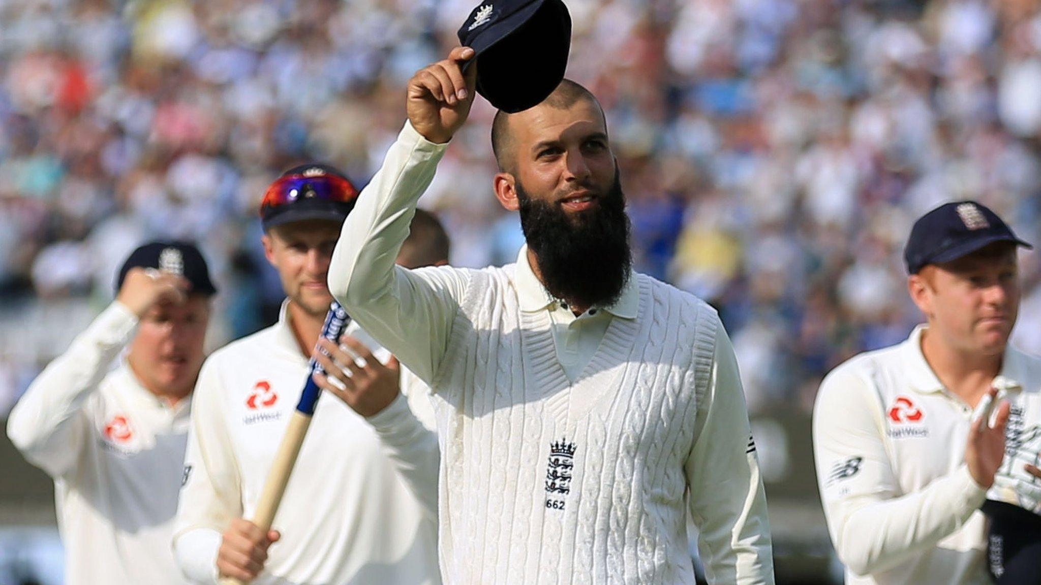 Moeen Ali is applauded after his man-of-the-match performance