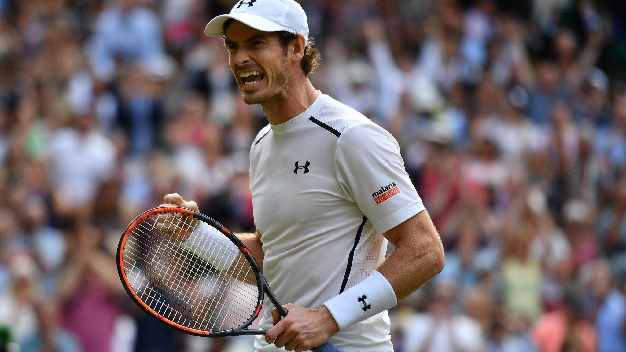 Andy Murray celebrates