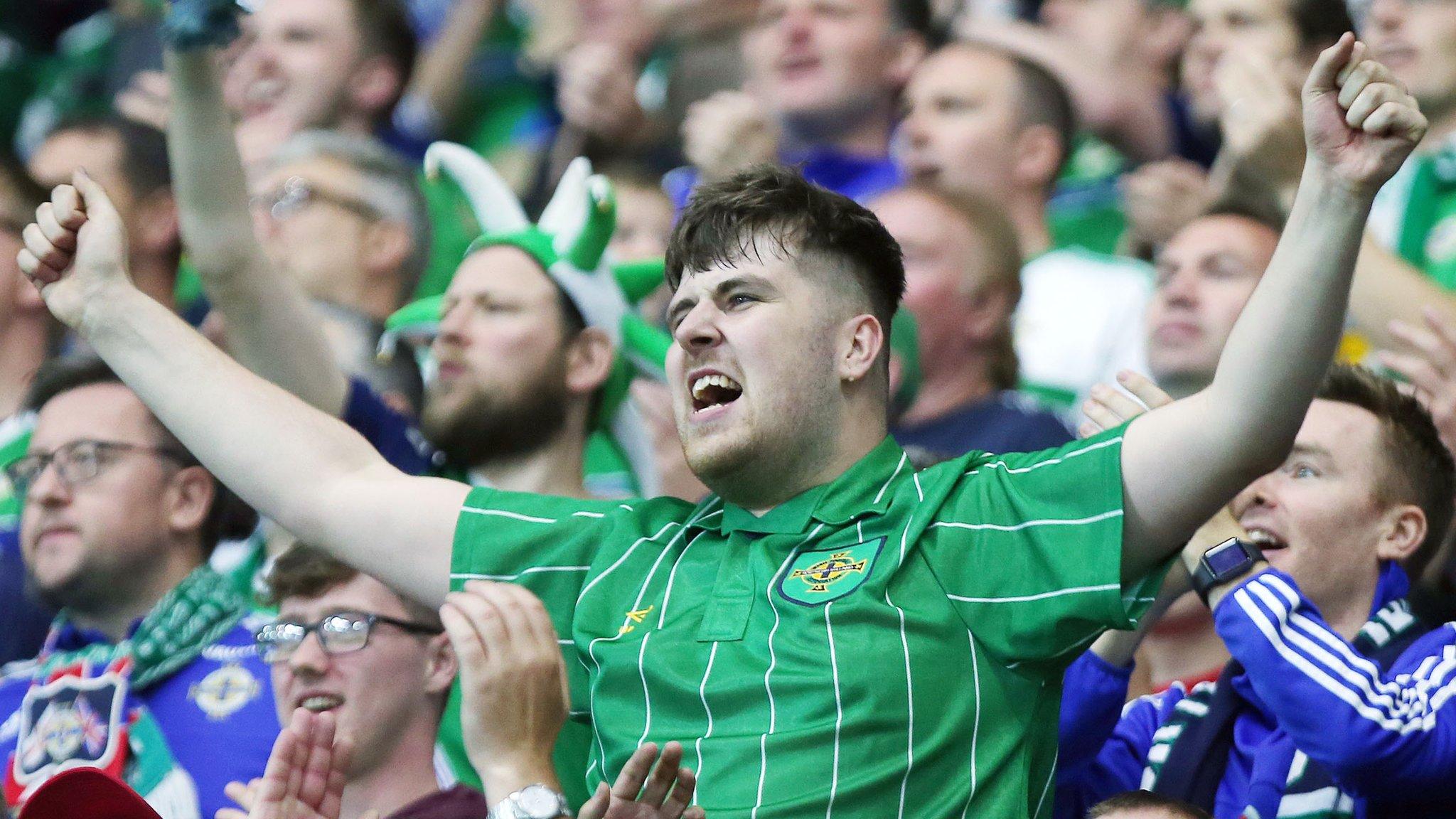 Northern Ireland fans will travel to Basel for the 12 November play-off return leg