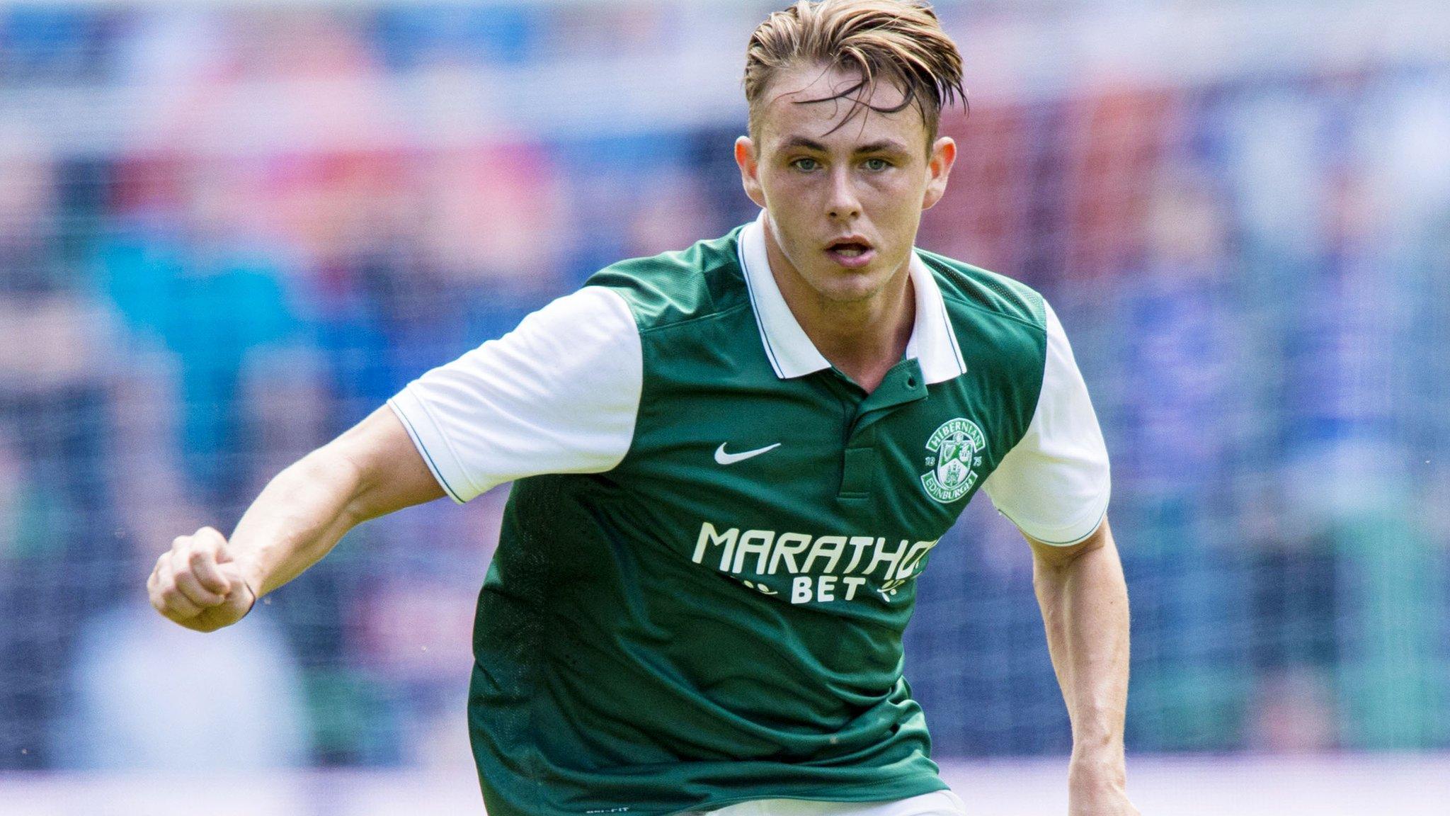 Hibs midfielder Scott Allan