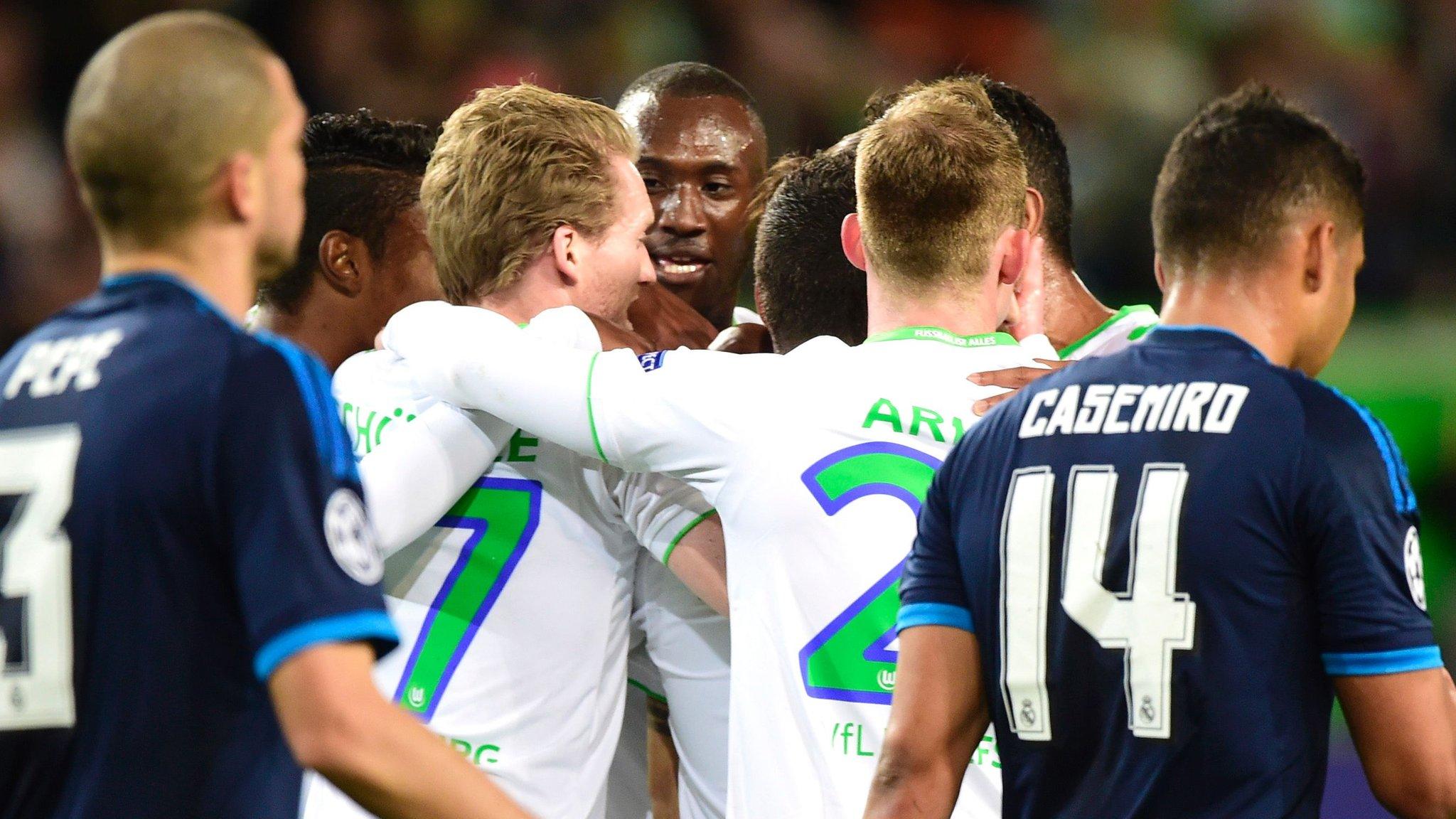 Wolfsburg celebrate