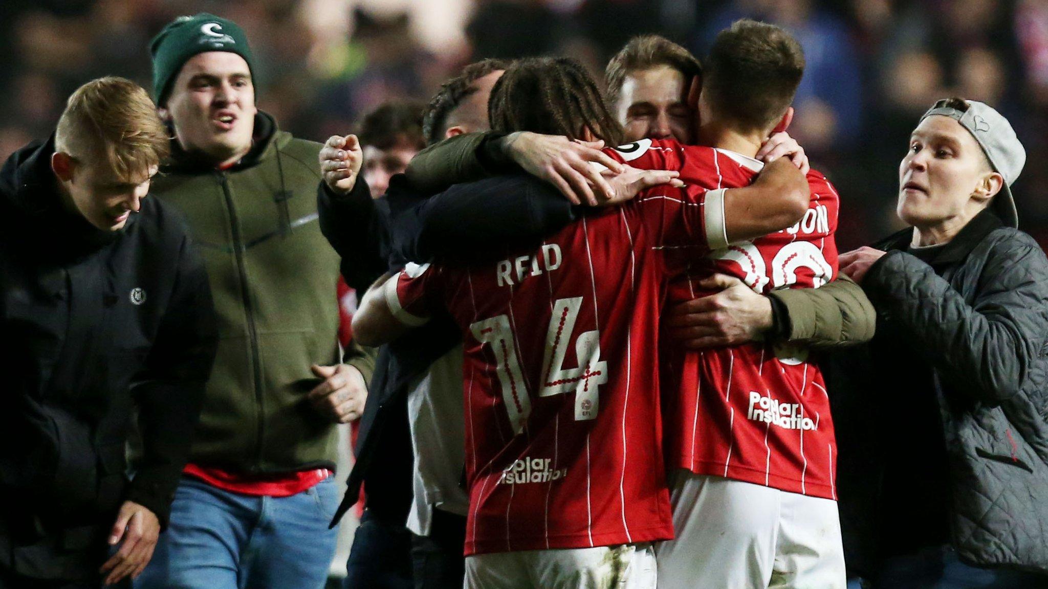 Bristol City celebrate