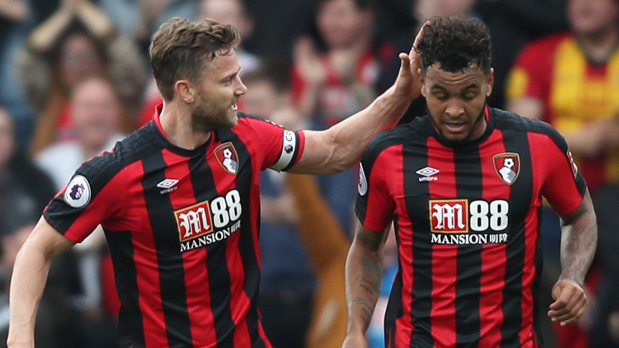 Josh King celebrates