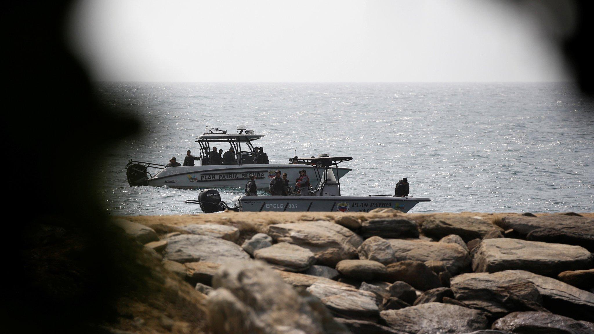 Venezuelan security forces in Macuto after the alleged invasion attempt