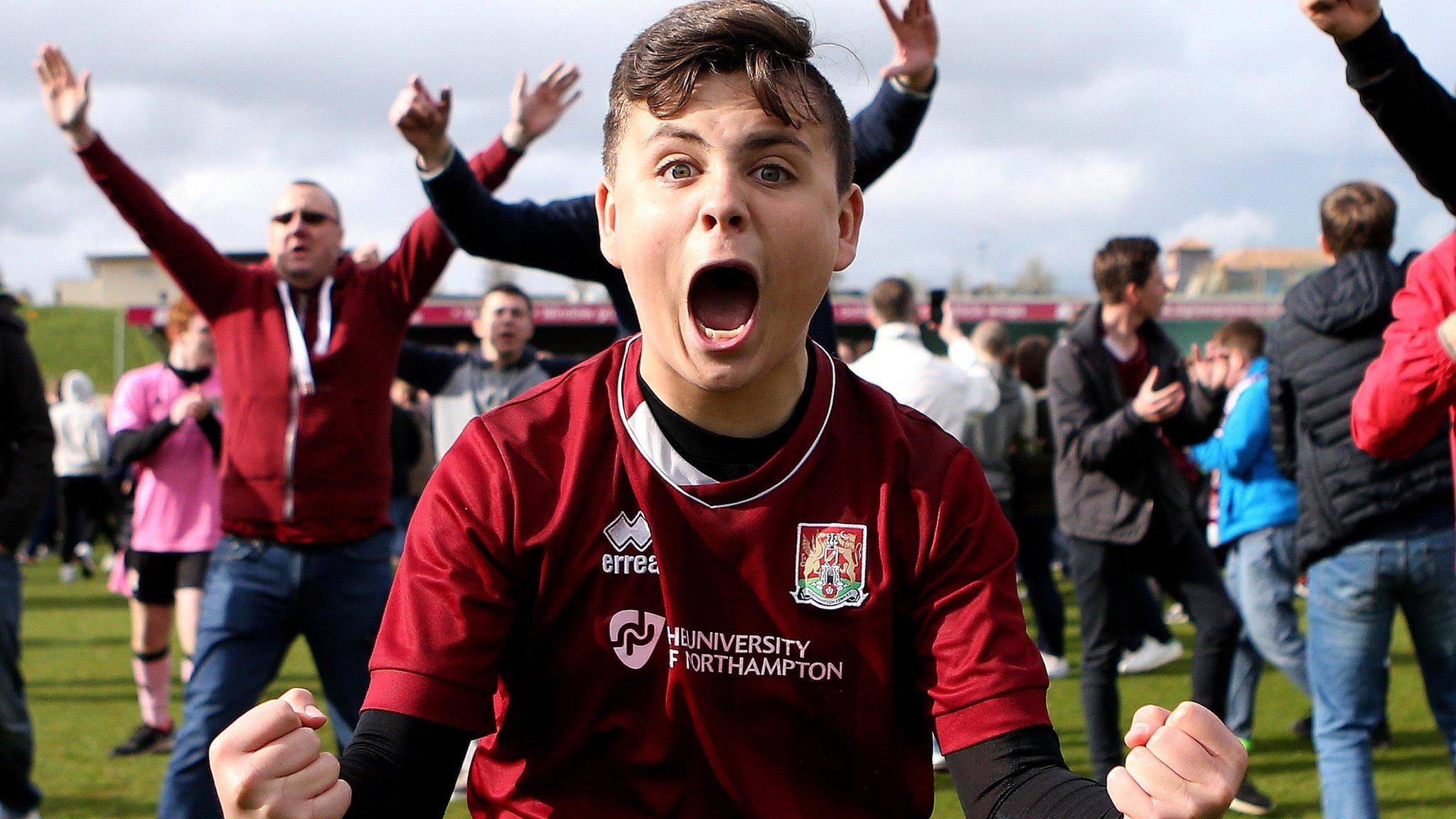 Northampton fans celebrate