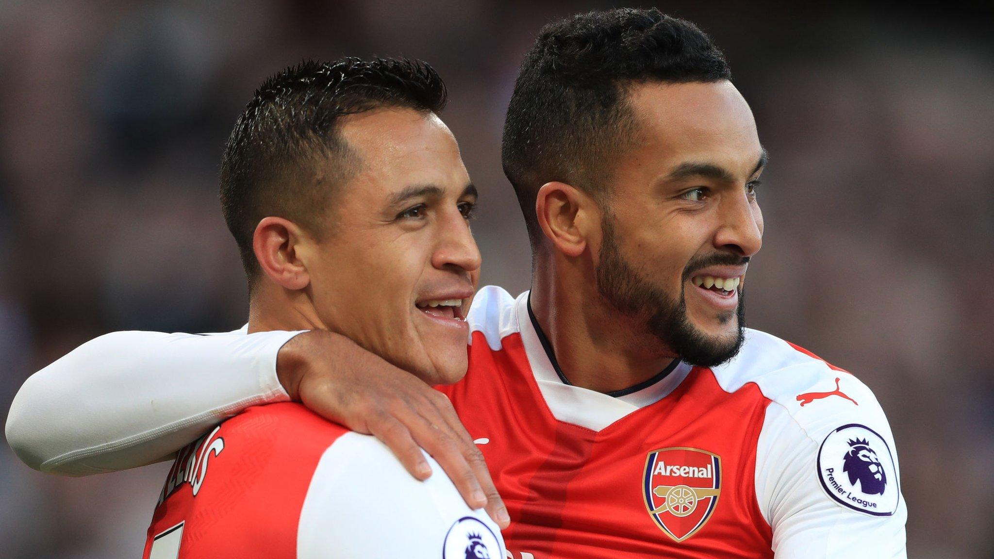 Alexis Sanchez (left) and Theo Walcott