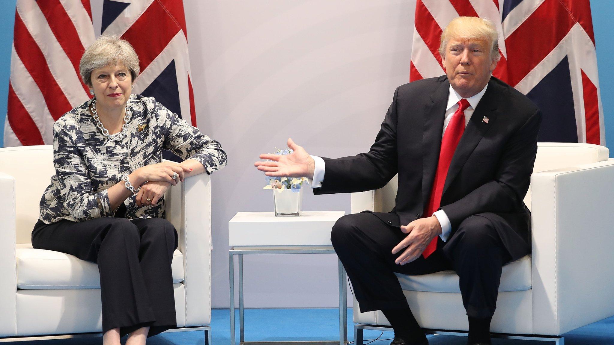 Donald Trump and Theresa May