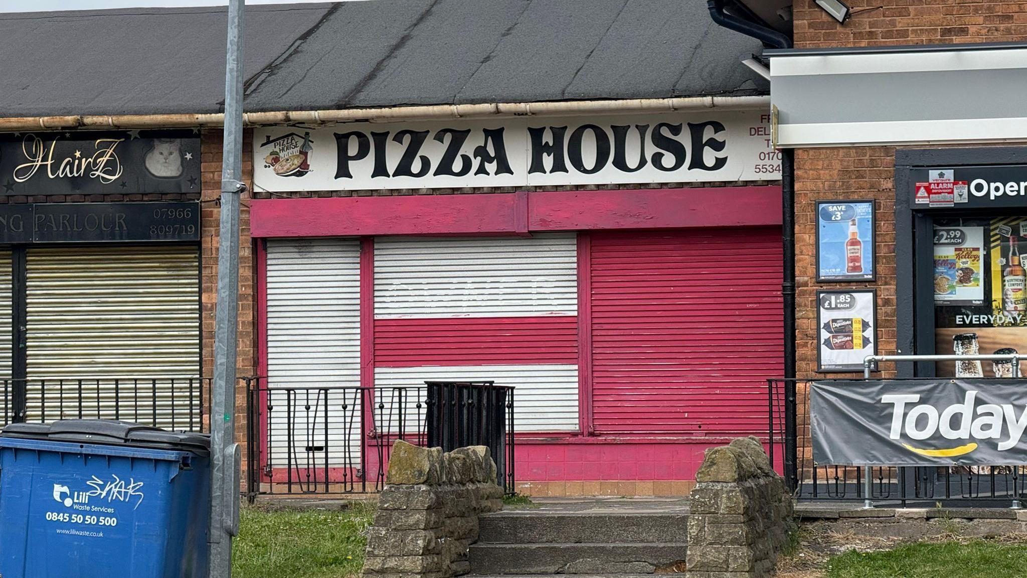 A row of shops