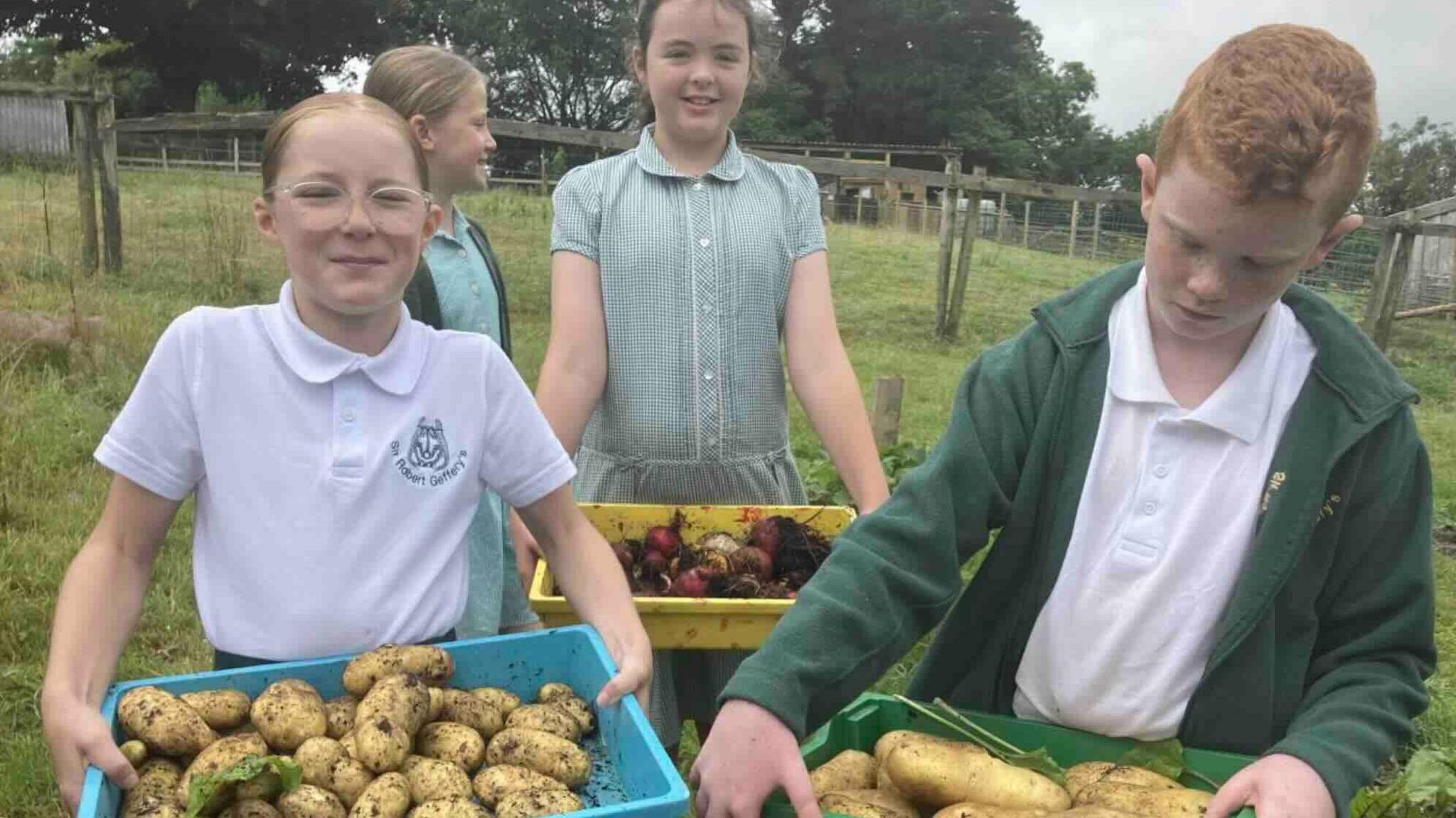 Children at Sir Robert Geffery's Primary School