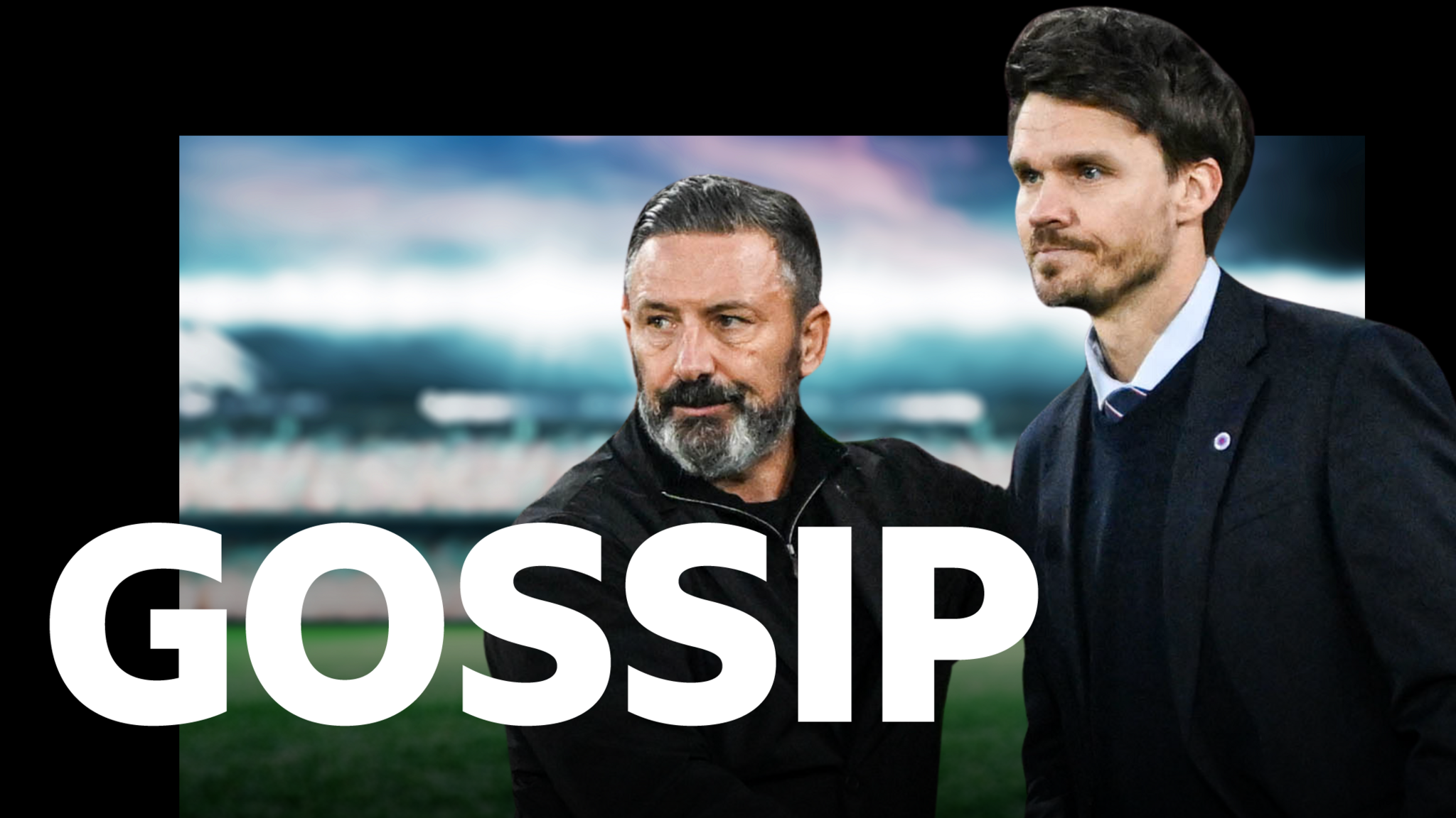 Hearts head coach Derek McInnes and Rangers counterpart Danny Rohl